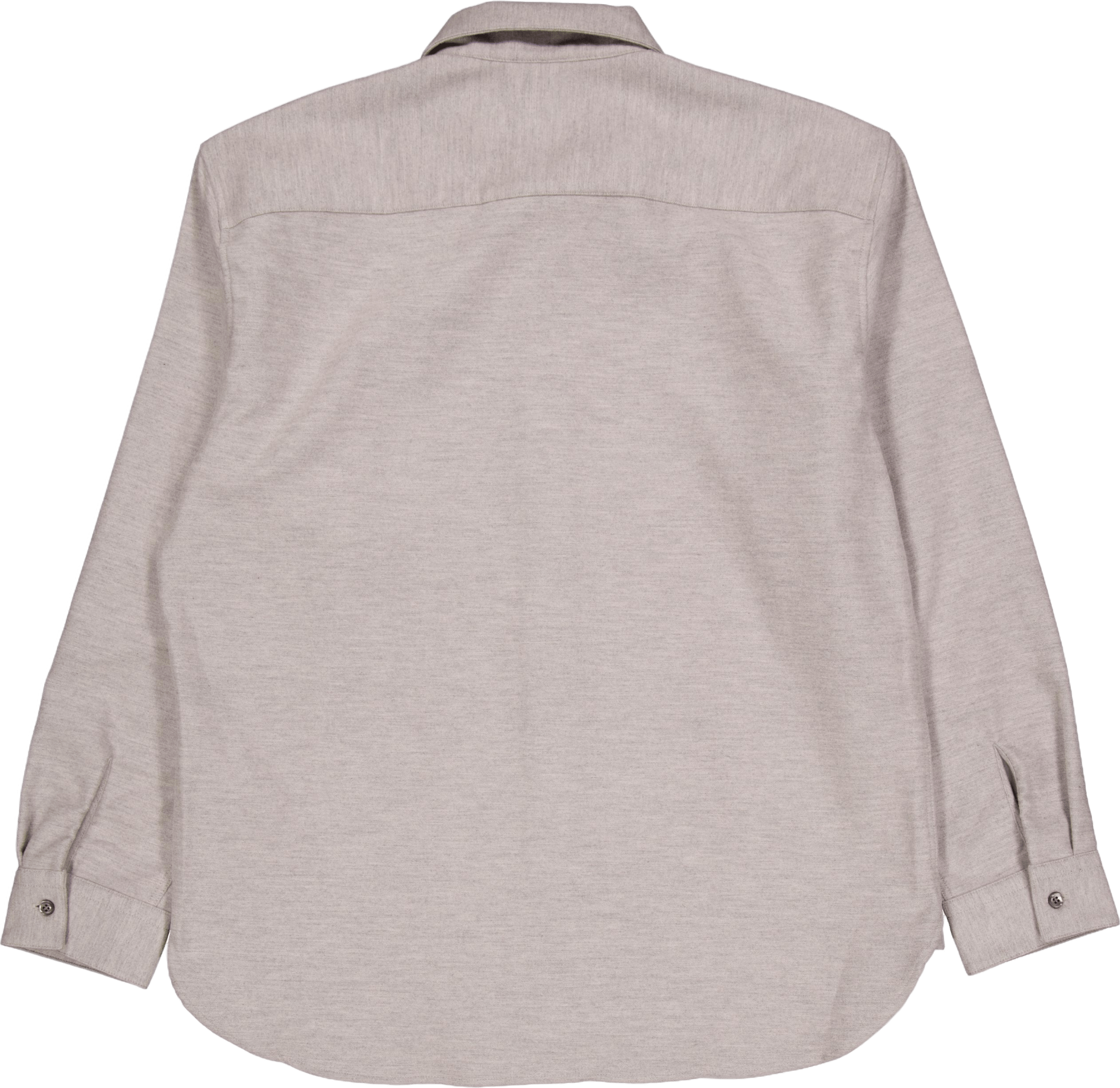 Brushed Wool Optic Overshirt Grey - Bild 2