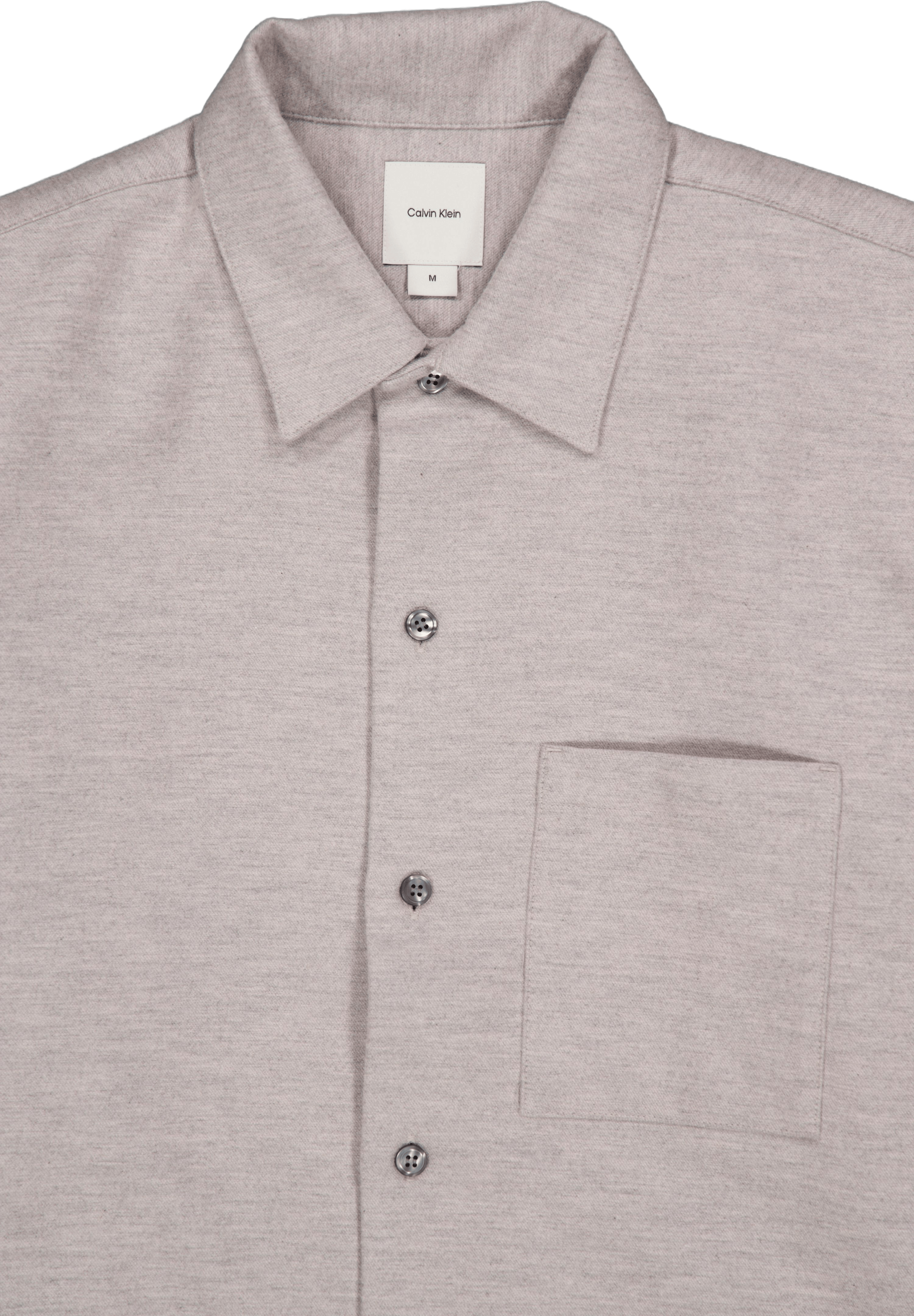 Brushed Wool Optic Overshirt Grey - Bild 3