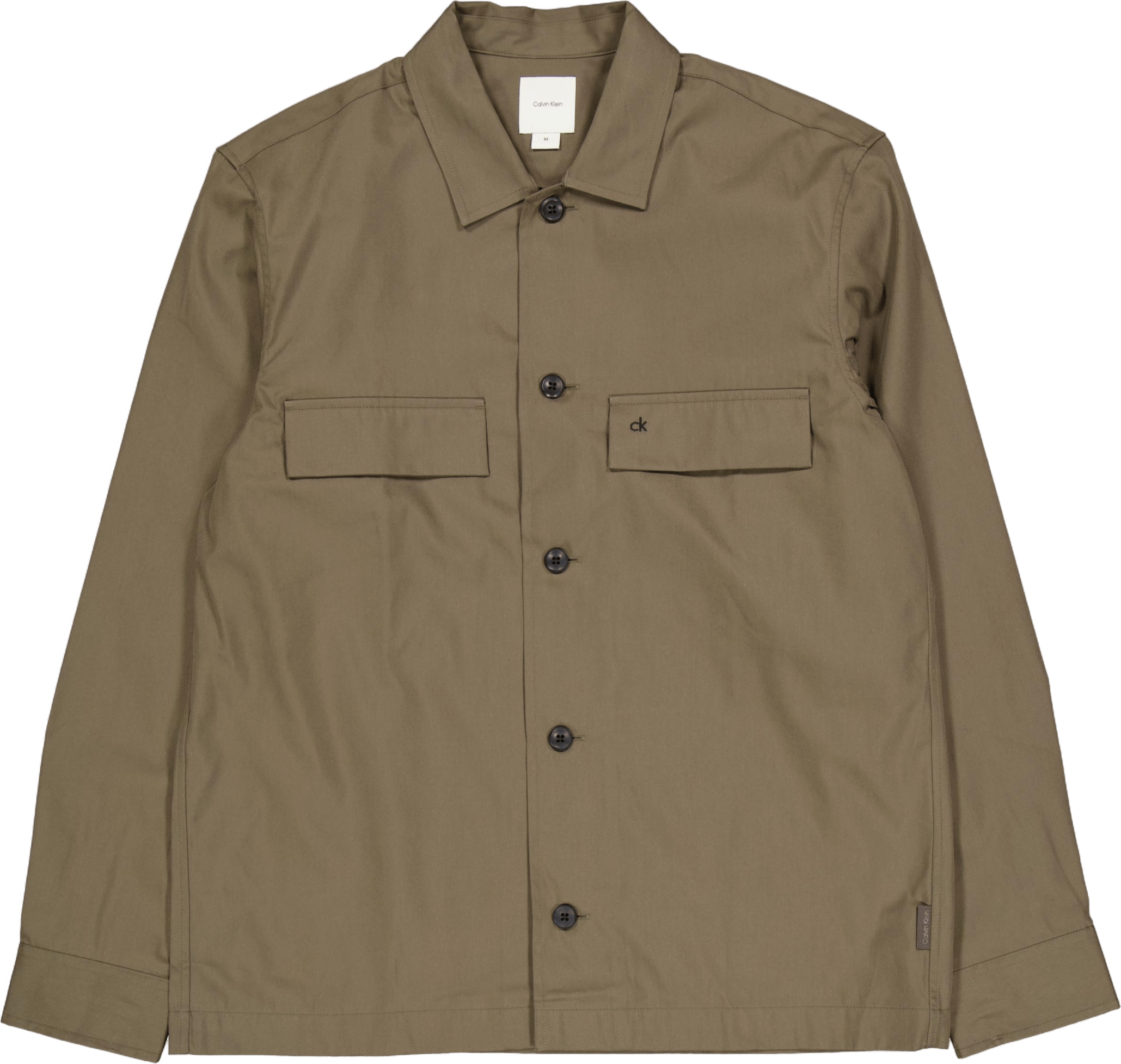 Cotton Blend Overshirt Grey