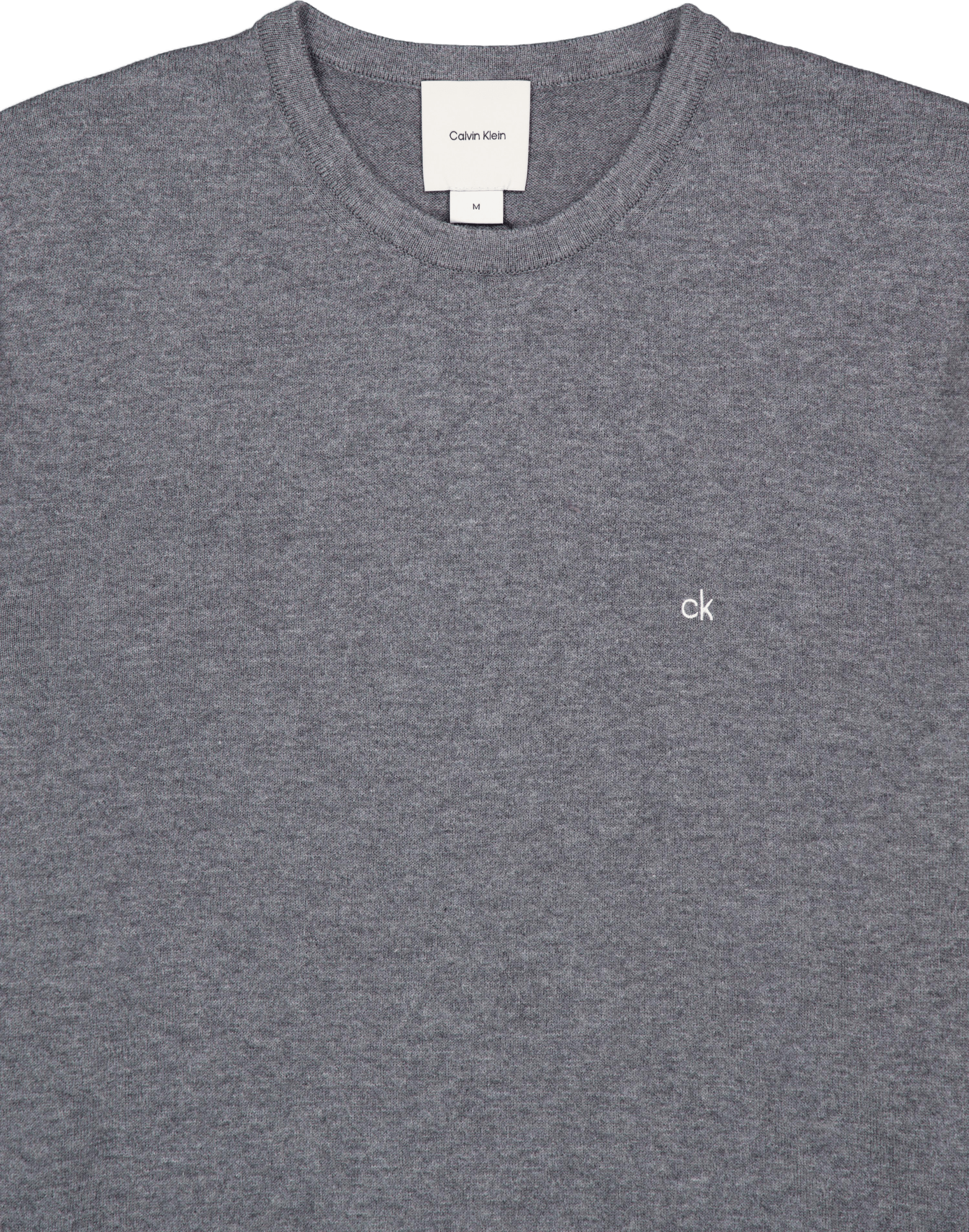 Cotton Silk Blend Cn Sweater Grey - Bild 3