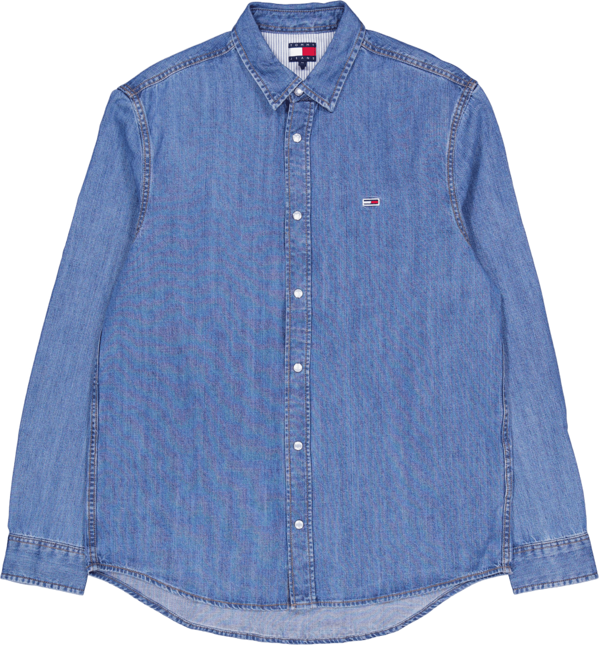 Rglr Fit Shirt Mid Blue Denim