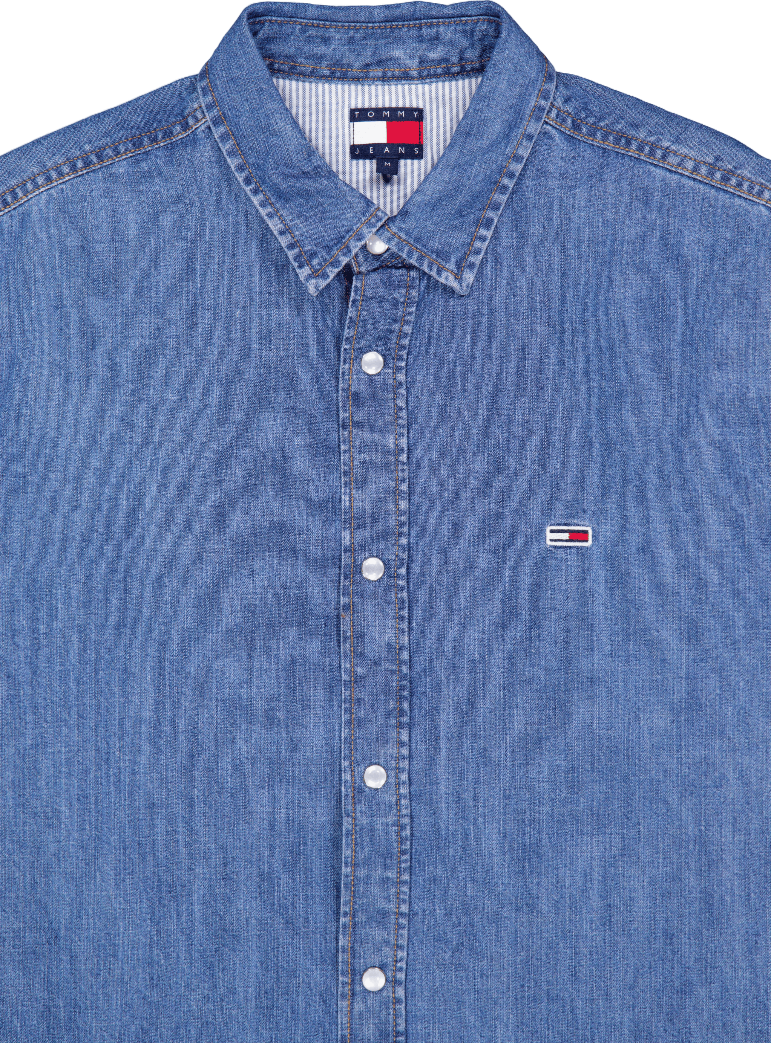 Rglr Fit Shirt Mid Blue Denim - Bild 3