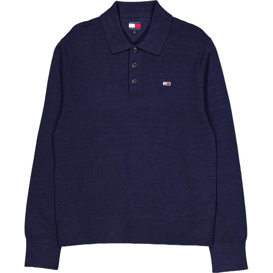 Tjm Slim Essential Polo Sweate Blue