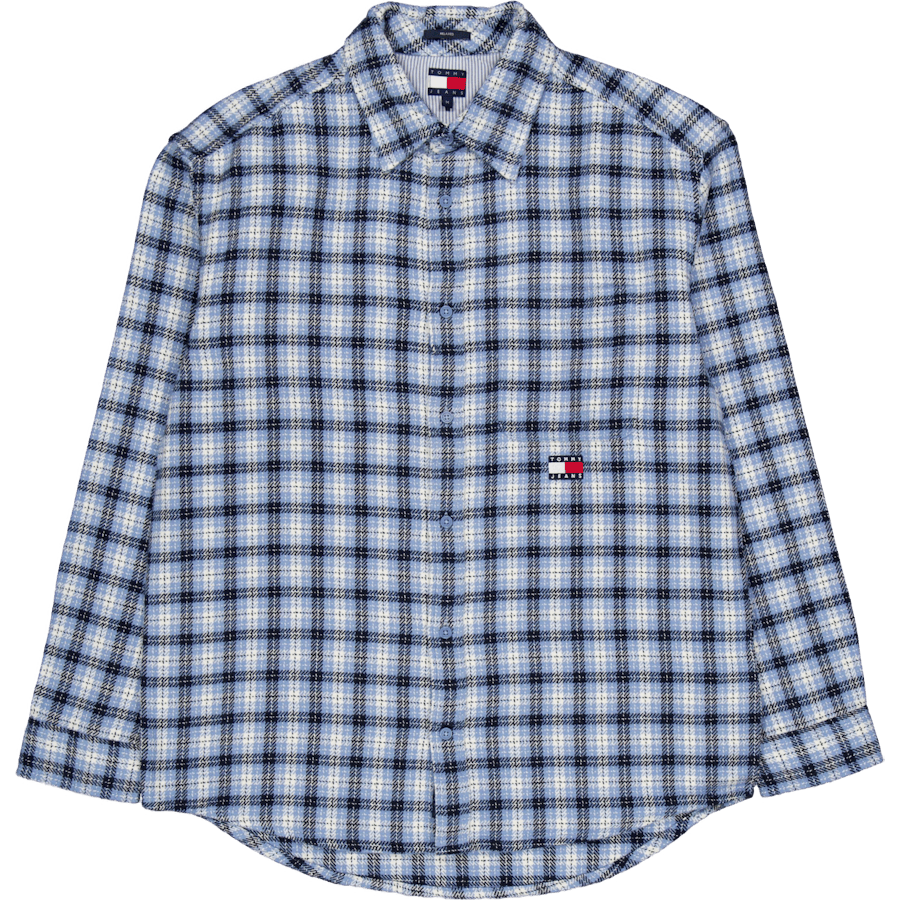 Tjm Badge Flannel Shirt Ext Blue