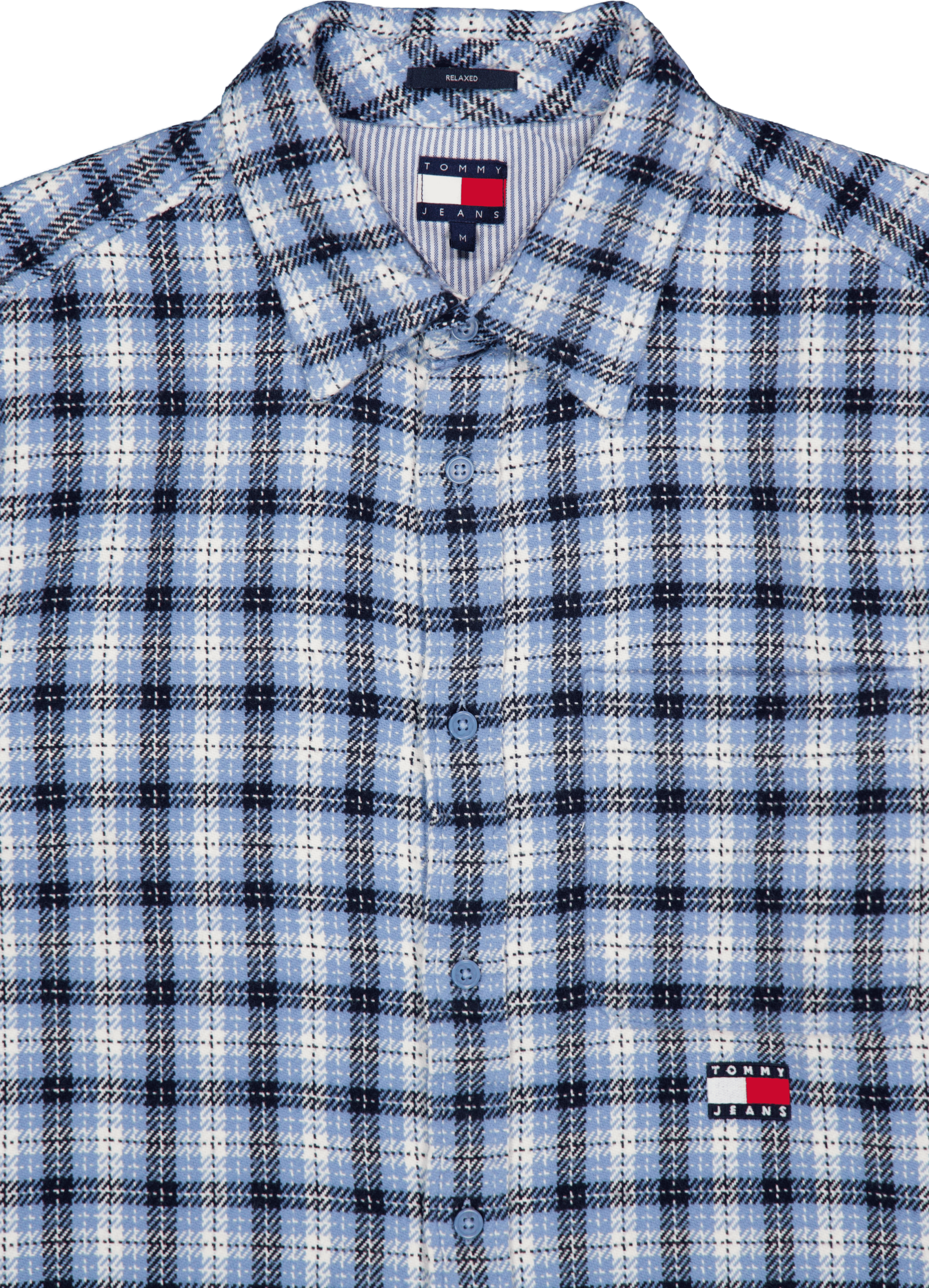 Tjm Badge Flannel Shirt Ext Blue - Bild 3