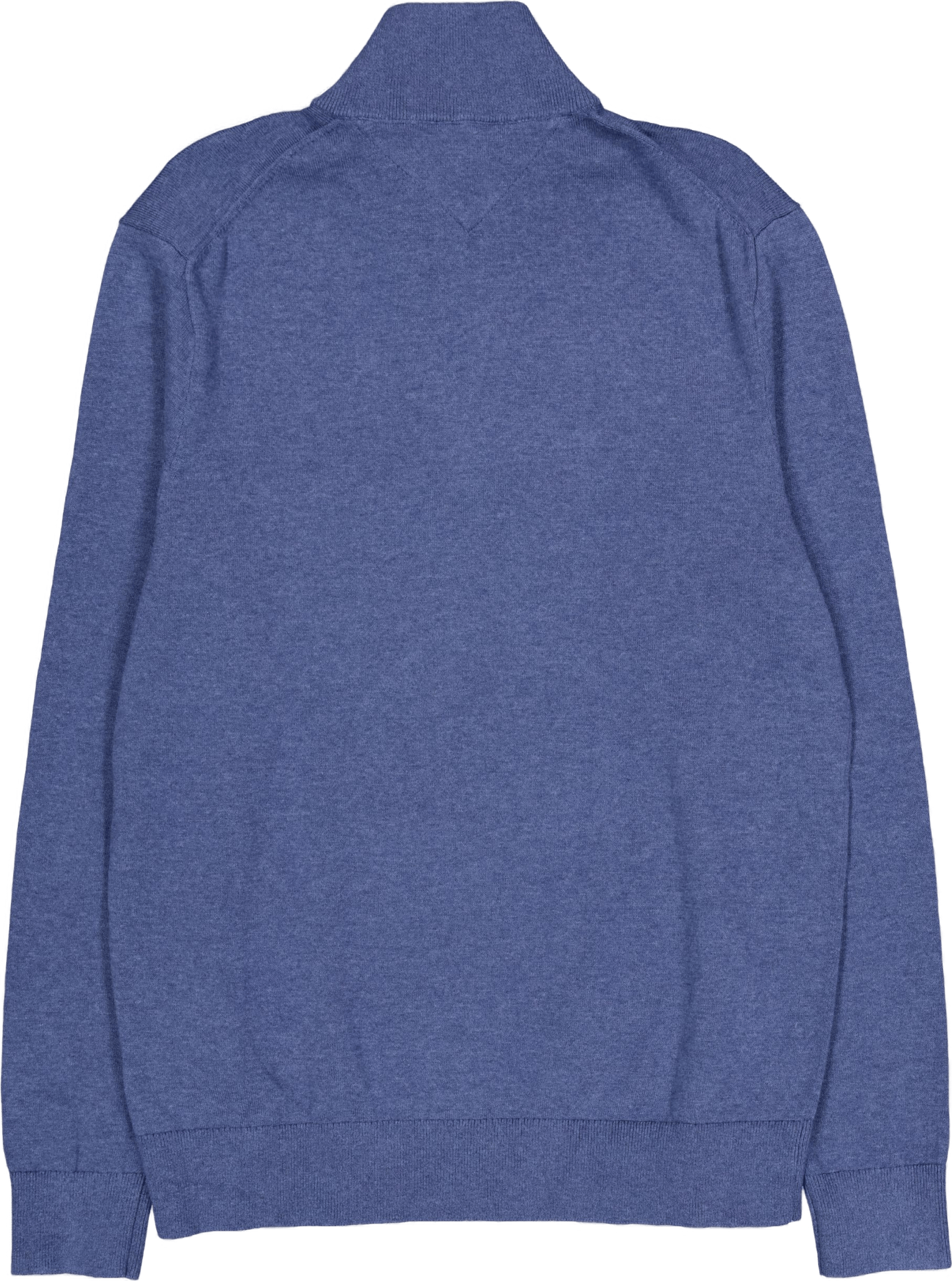 Essential Cotton Zip Mock Blue - Bild 2