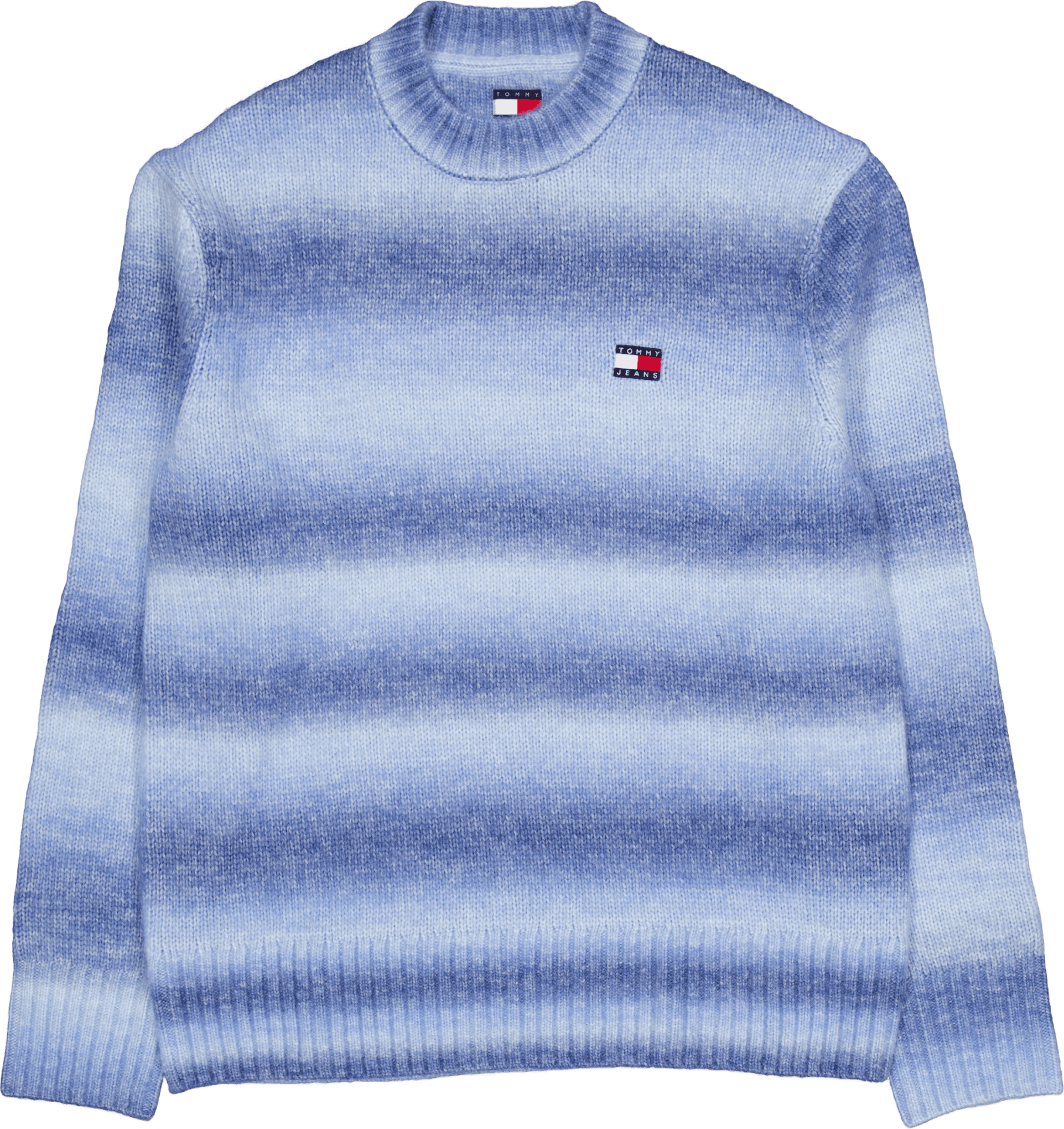 Tjm Reg Ombre Cneck Sweater Blue