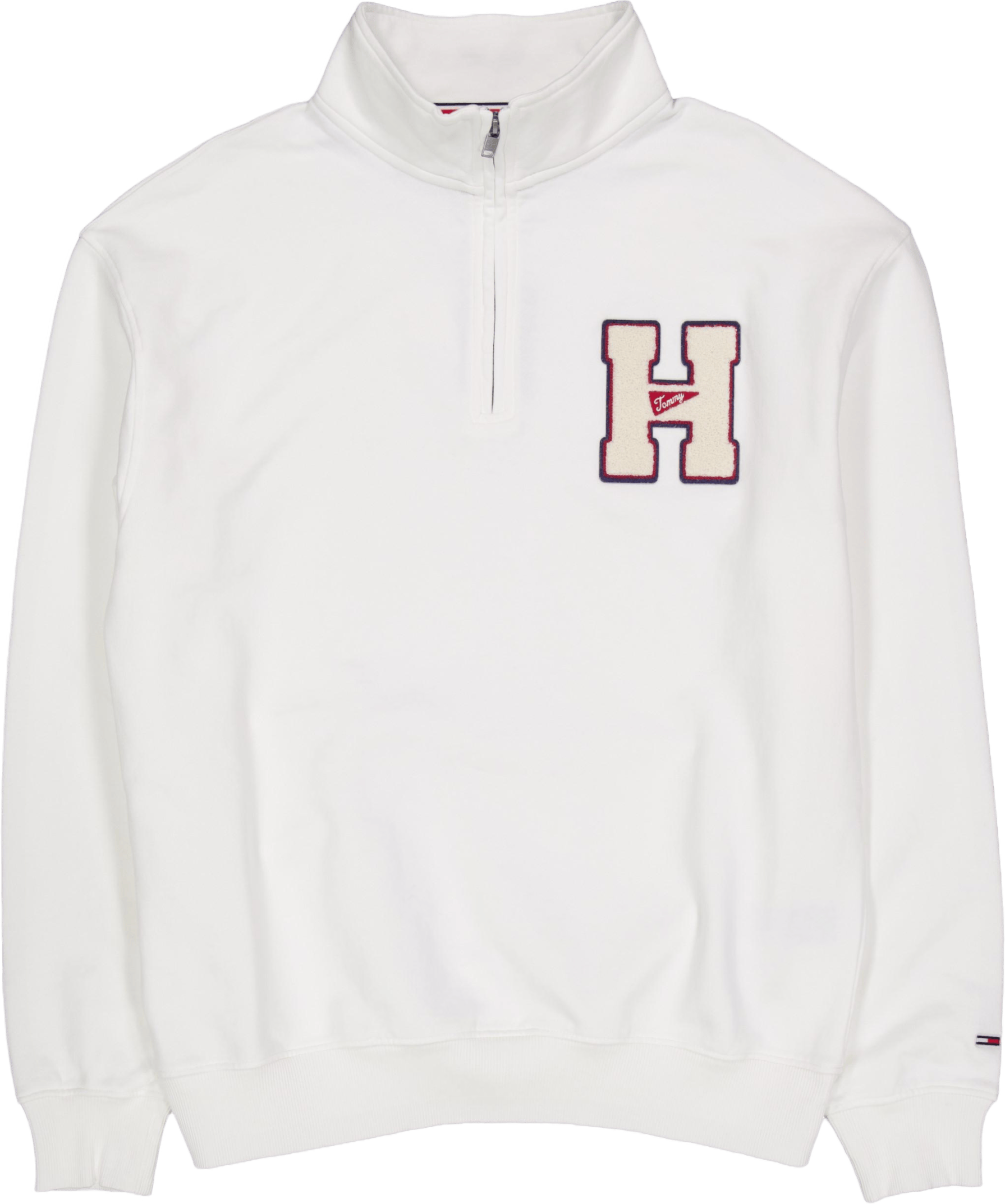 Tjm 1/4 Zip Towel Patch Polo White