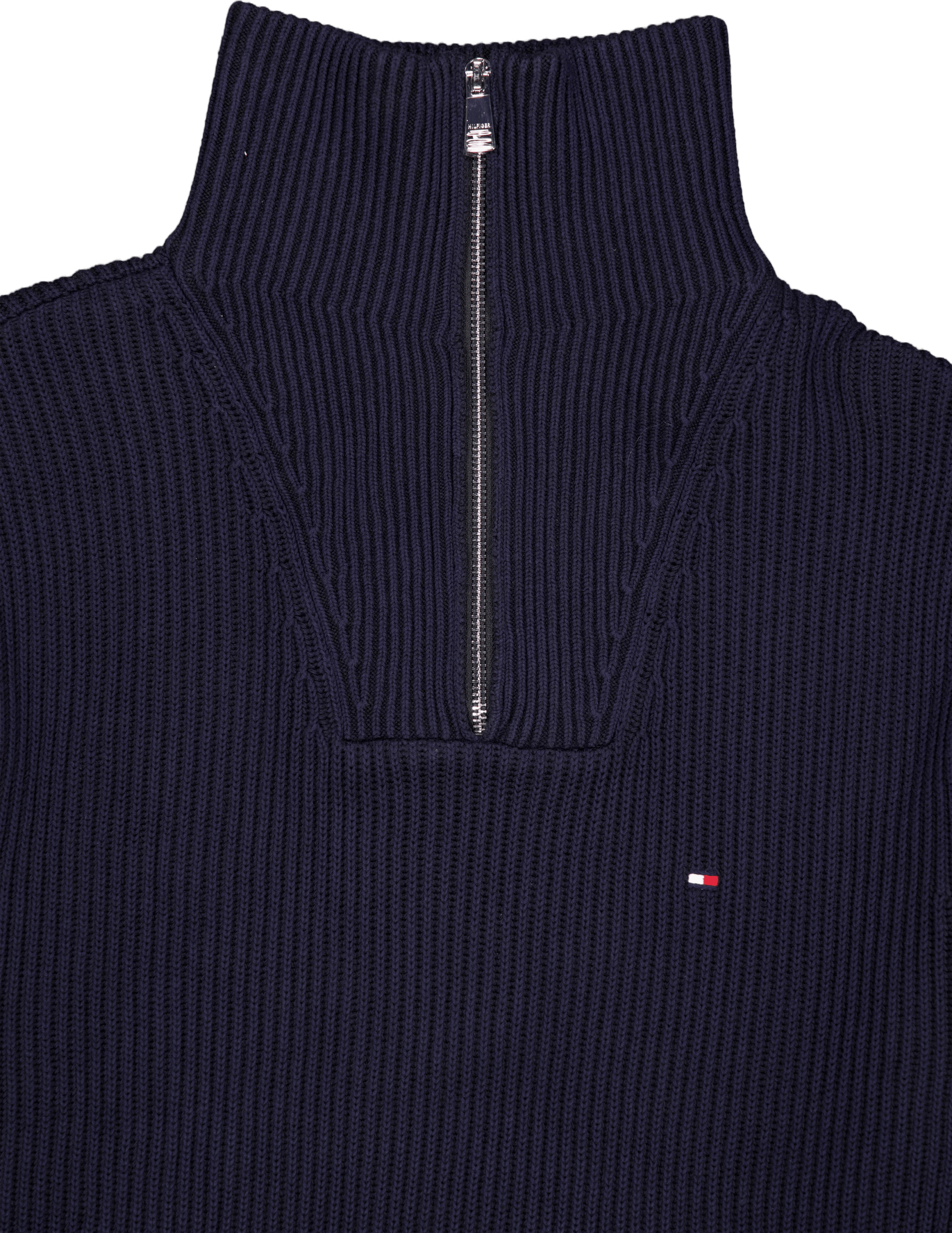 Chunky Cotton Rib Nautical Zp  Blue - Bild 3