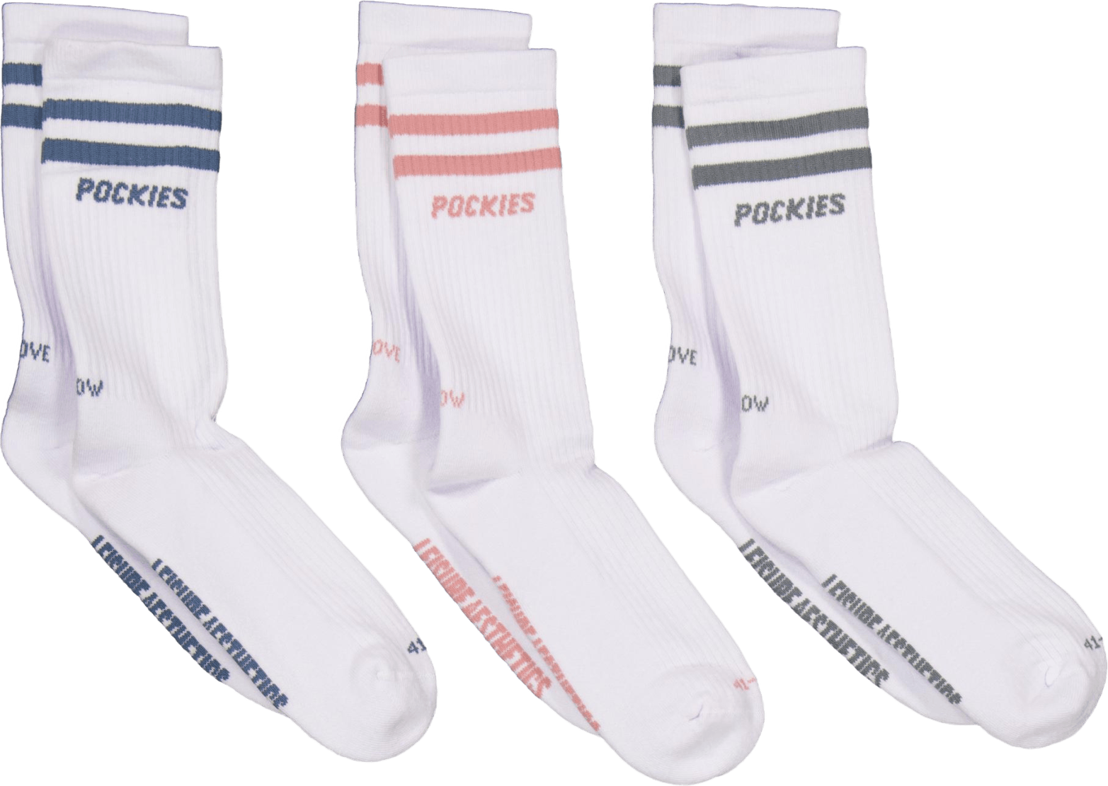 3-pack Striped L.a. Socks Mixed Colors, Male, Odevy, Spodná bielizeň, viacfarebný, 41-46