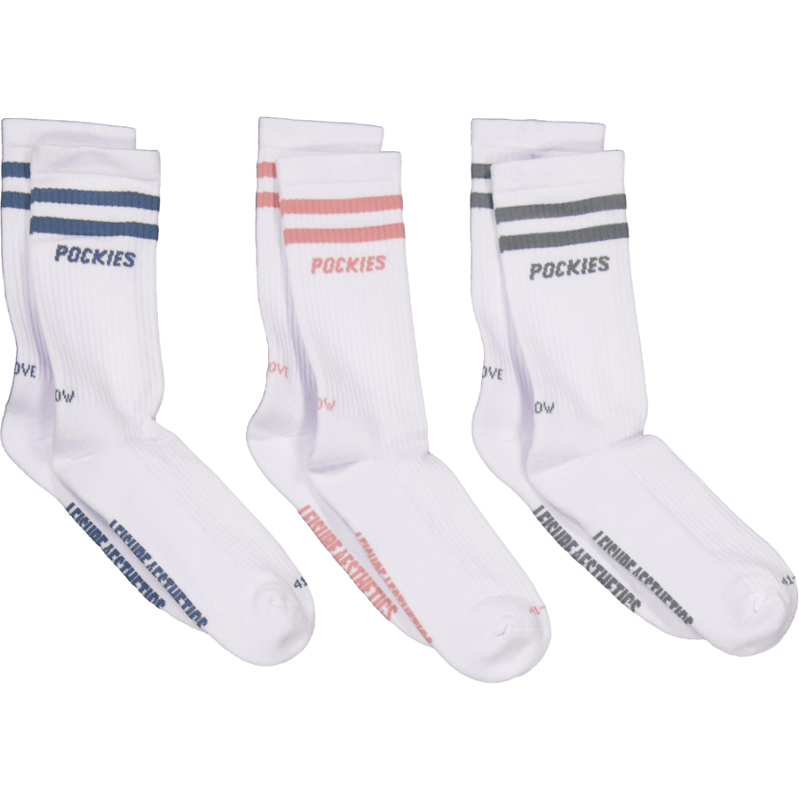 3-pack Striped L.a. Socks Mixed Colors