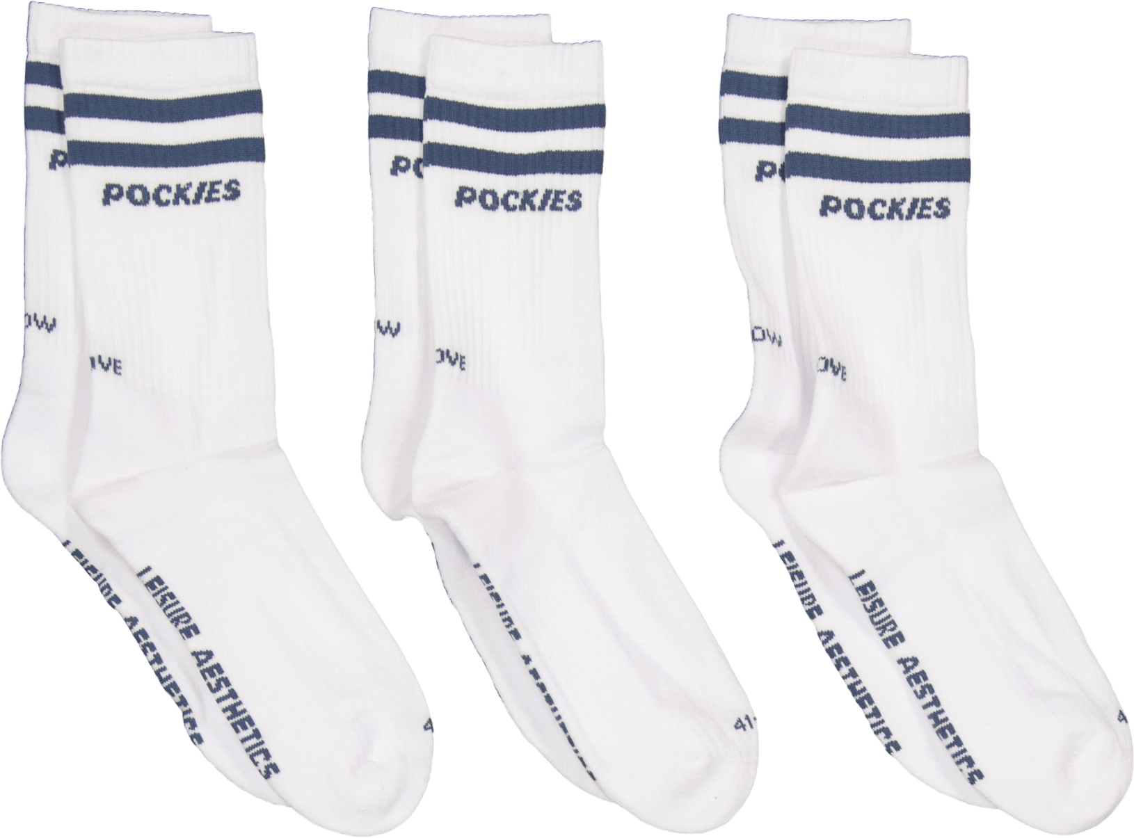 3-pack Teal Striped L.a. Socks Green