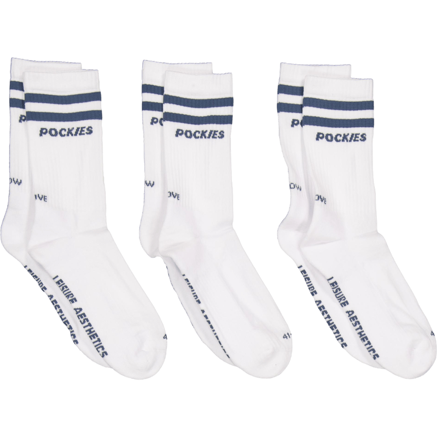 3-pack Teal Striped L.a. Socks Green