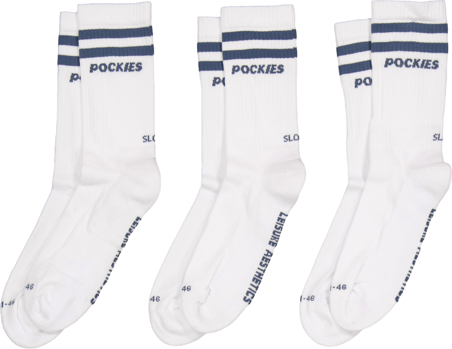 3-pack Teal Striped L.a. Socks Green - Bild 2