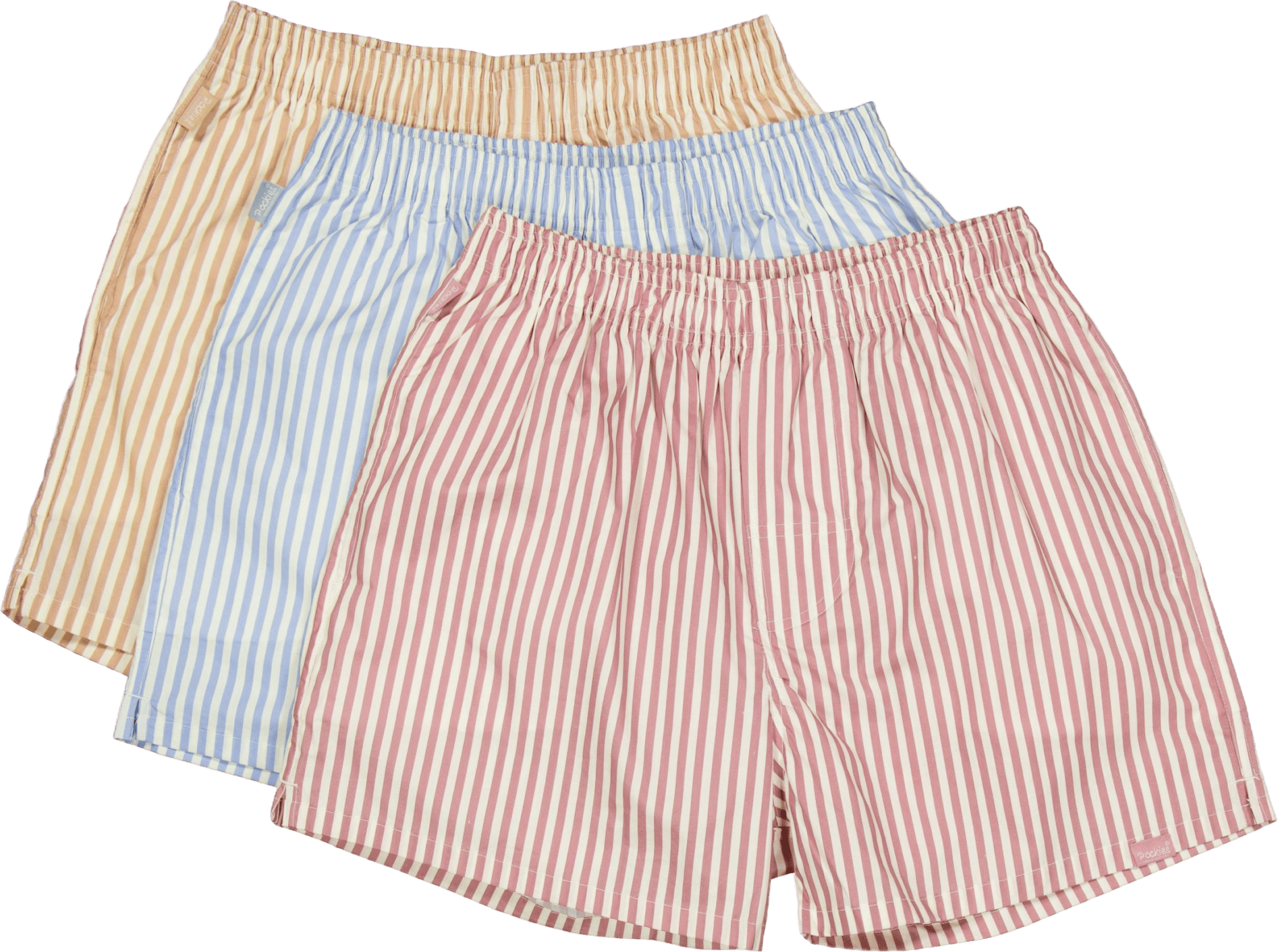 3-pack – Pastel Striped Boxers Mixed Colors