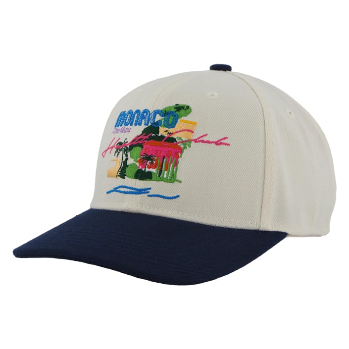 Monaco Health Beige/navy, Male, Apparels, Hats & Caps, Beige/Blue, ONESIZE