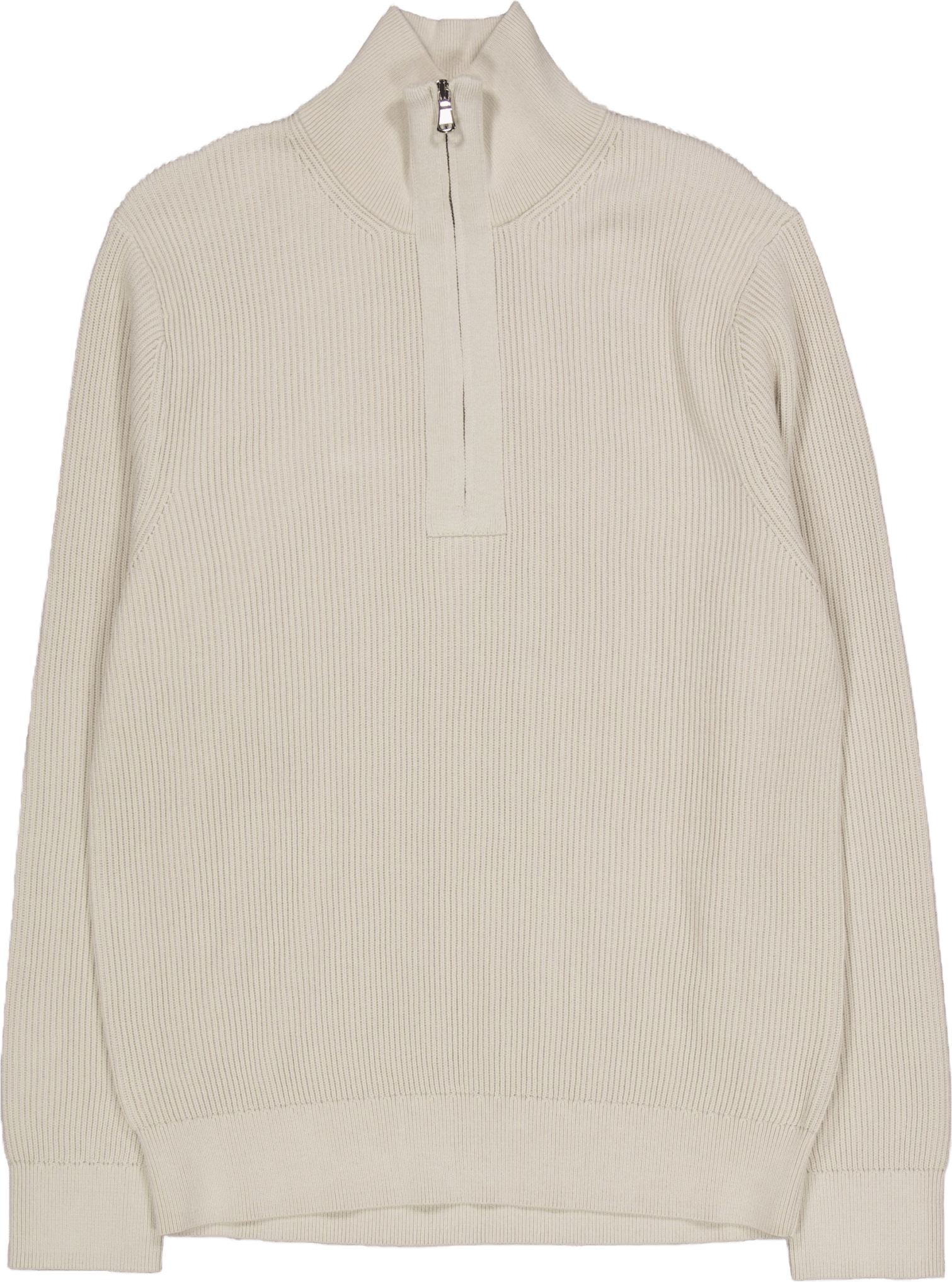 Alex Half Zip Knitted Sweater Moonbeam
