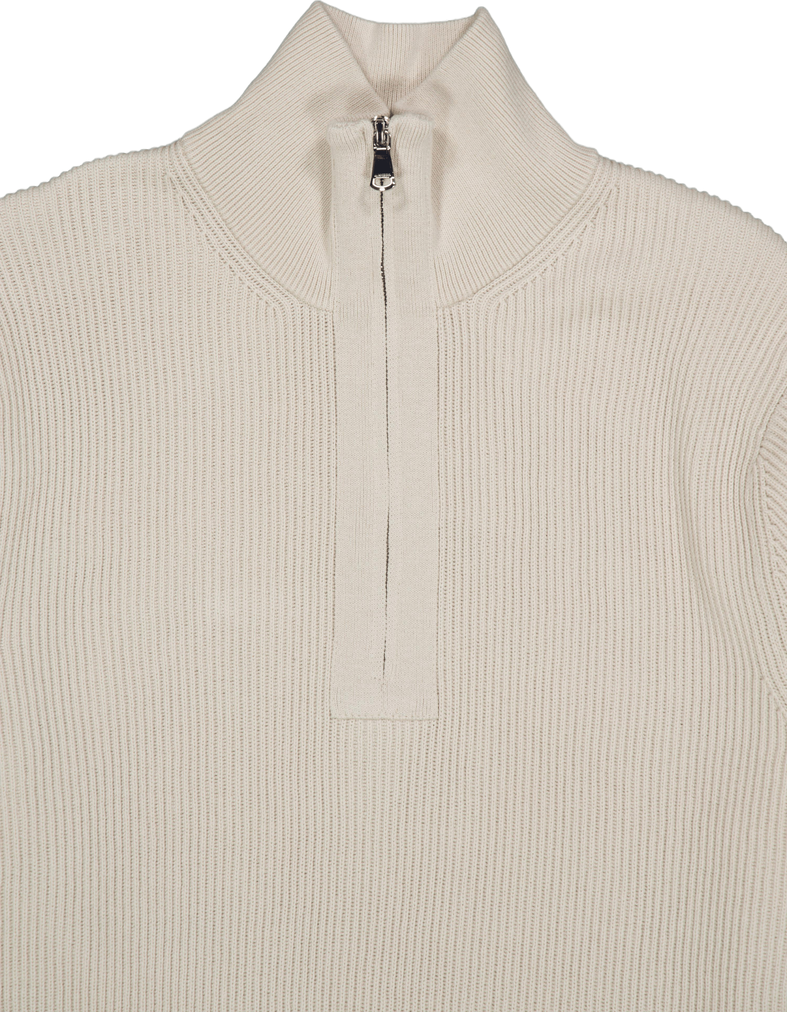 Alex Half Zip Knitted Sweater Moonbeam - Bild 3