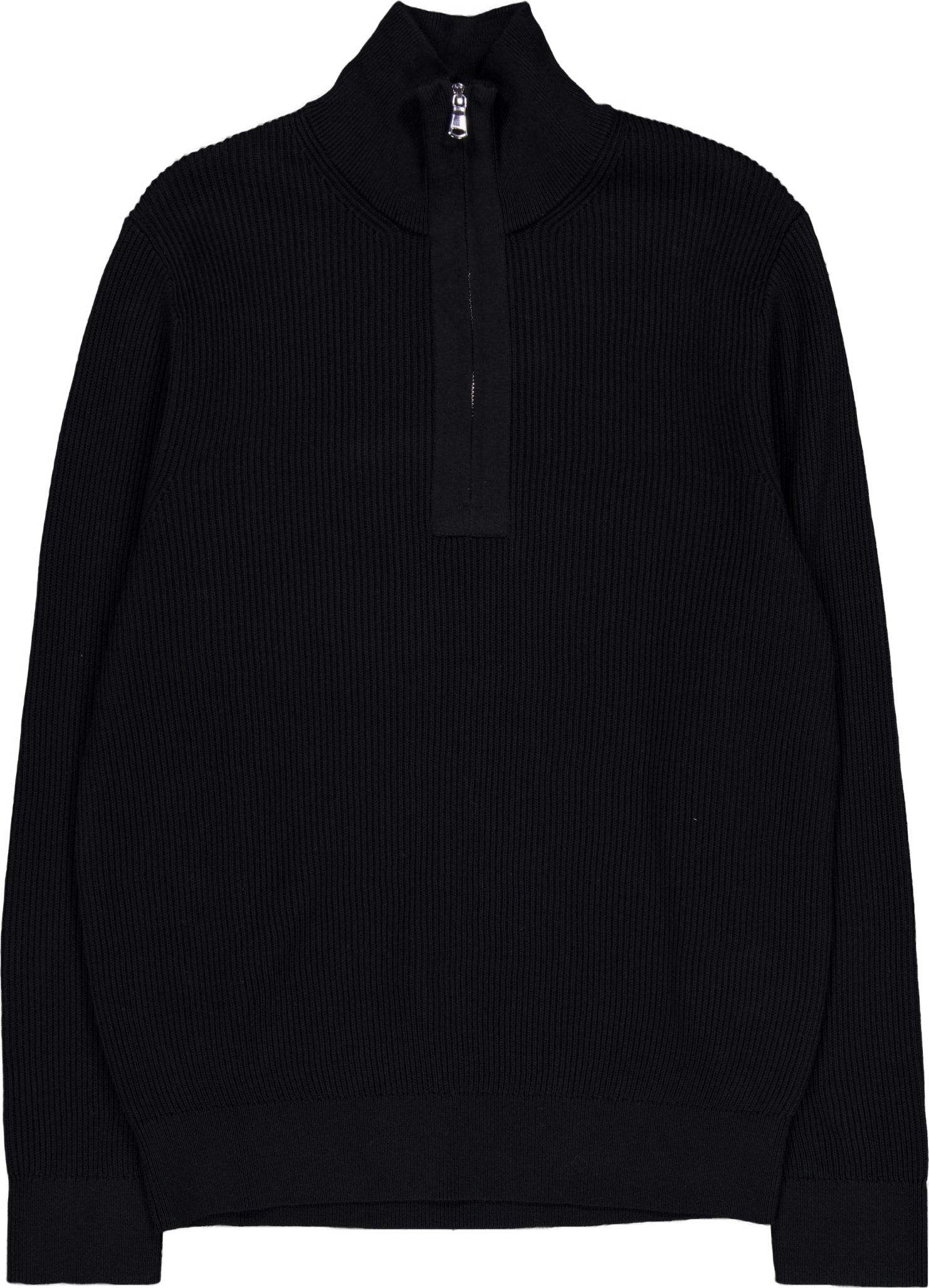 Alex Half Zip Knitted Sweater Black