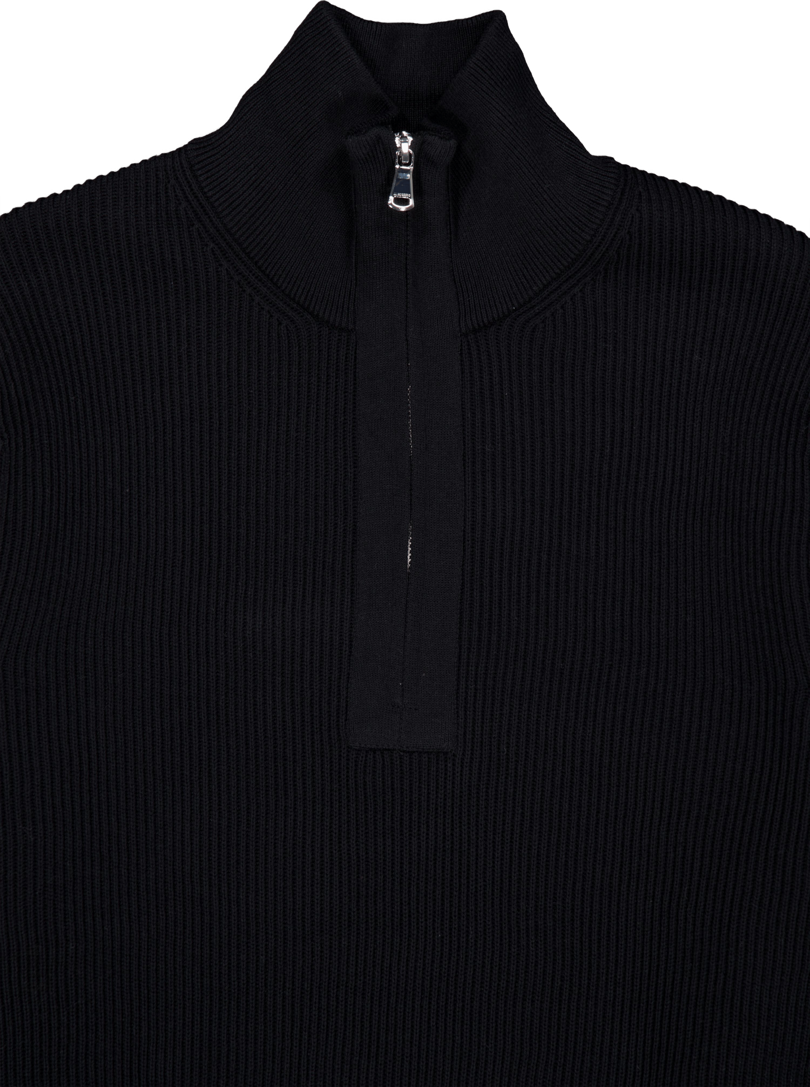 Alex Half Zip Knitted Sweater Black - Bild 3