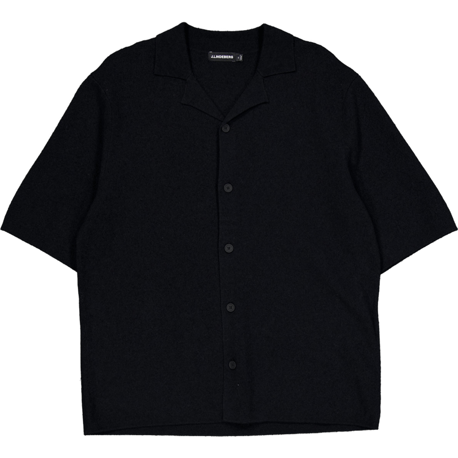 Sal Knitted Boucle Shirt Black