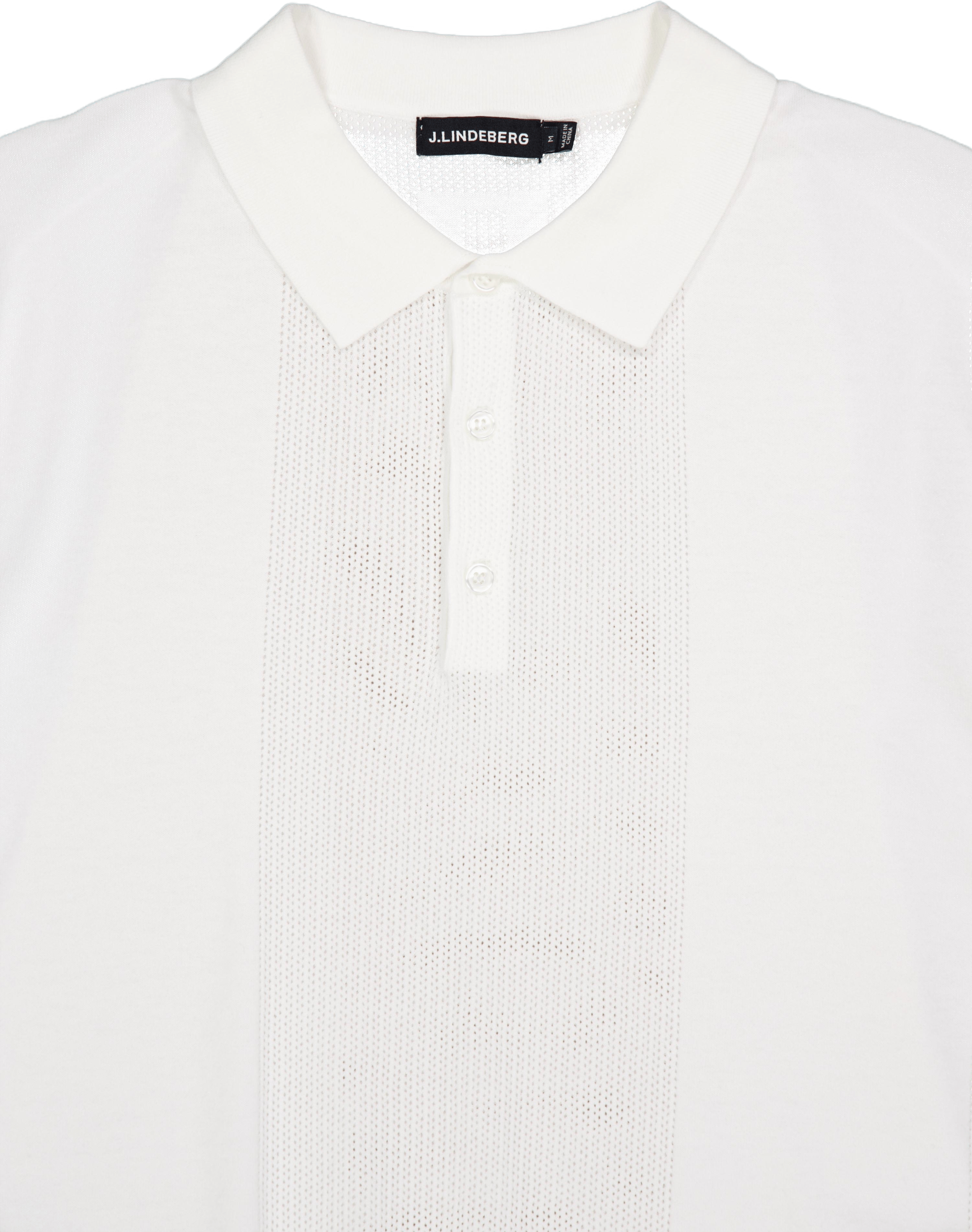 Reymond Solid Stripe Polo White - Bild 3