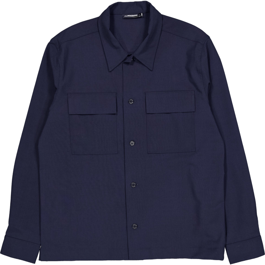 Reid Drape Overshirt Jl Navy