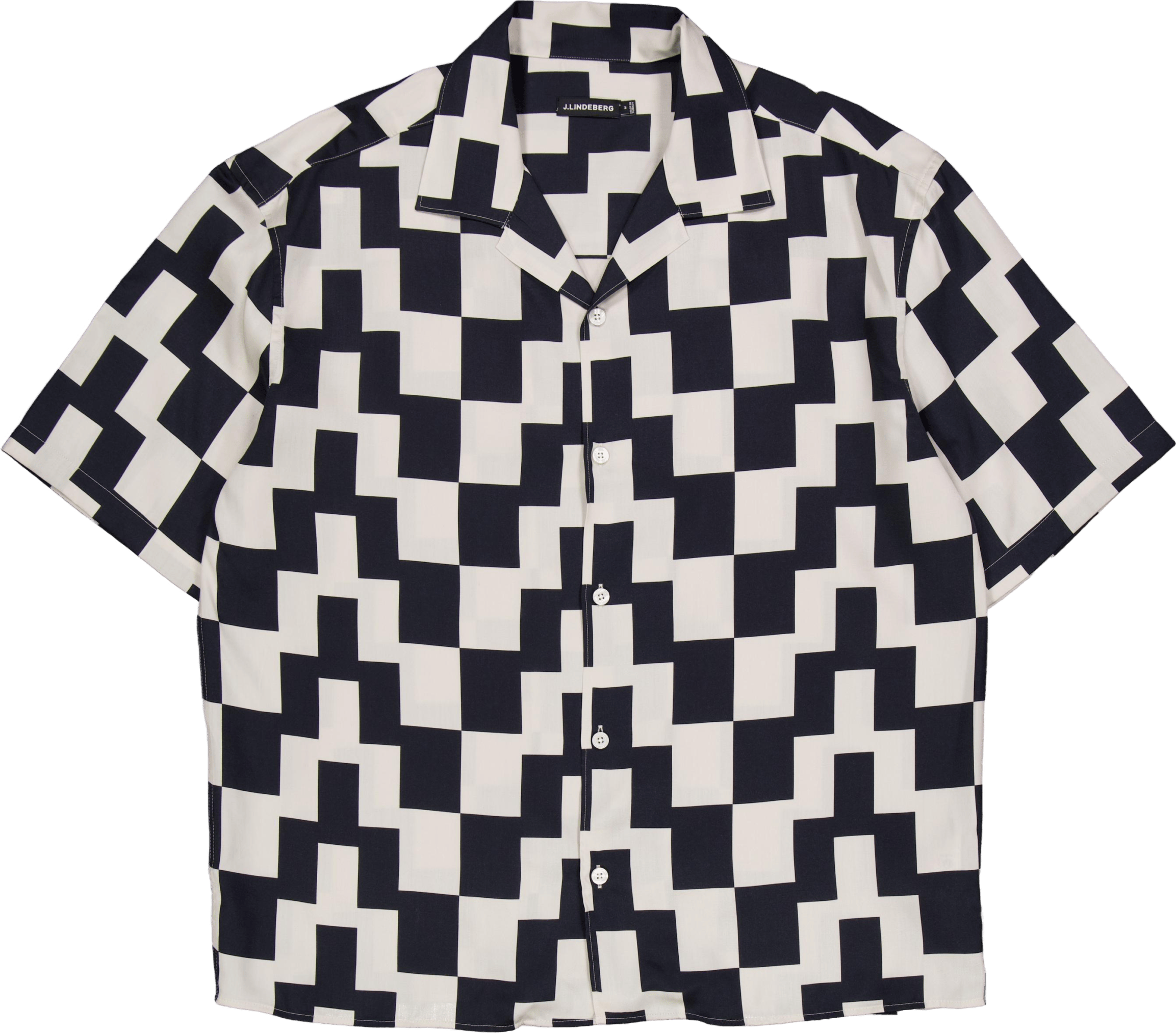 Ellis Stack Bridge Print Shirt Black