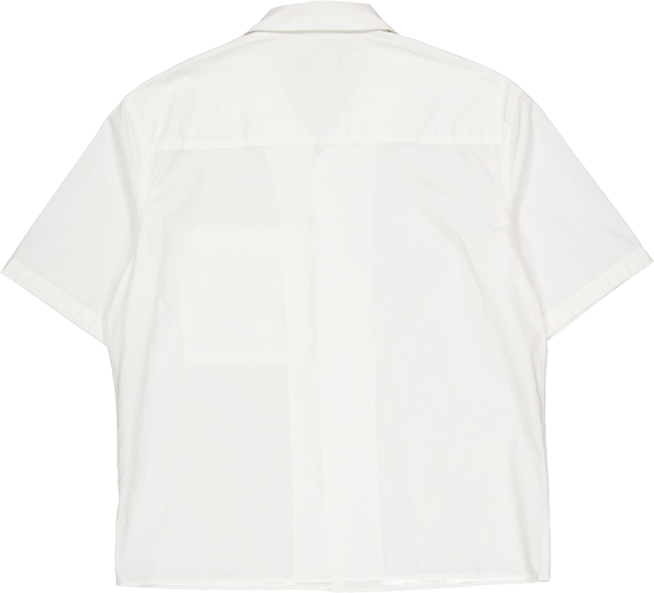Ellis White Cotton Shirt White - Bild 2