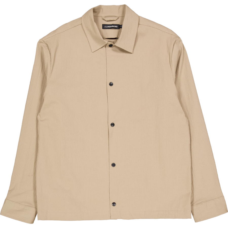 Celian Seersucker Overshirt Batique Khaki