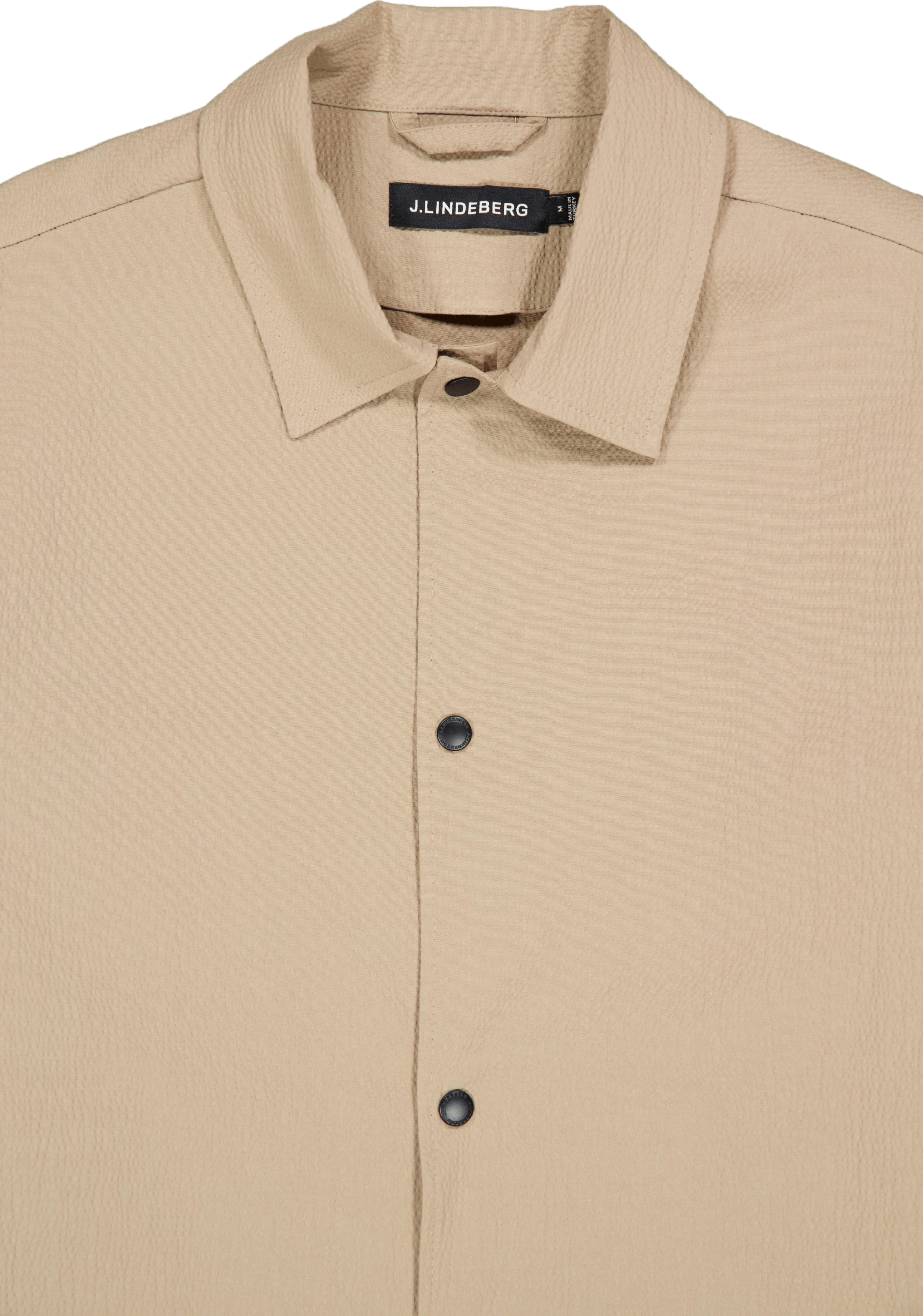 Celian Seersucker Overshirt Batique Khaki - Bild 3