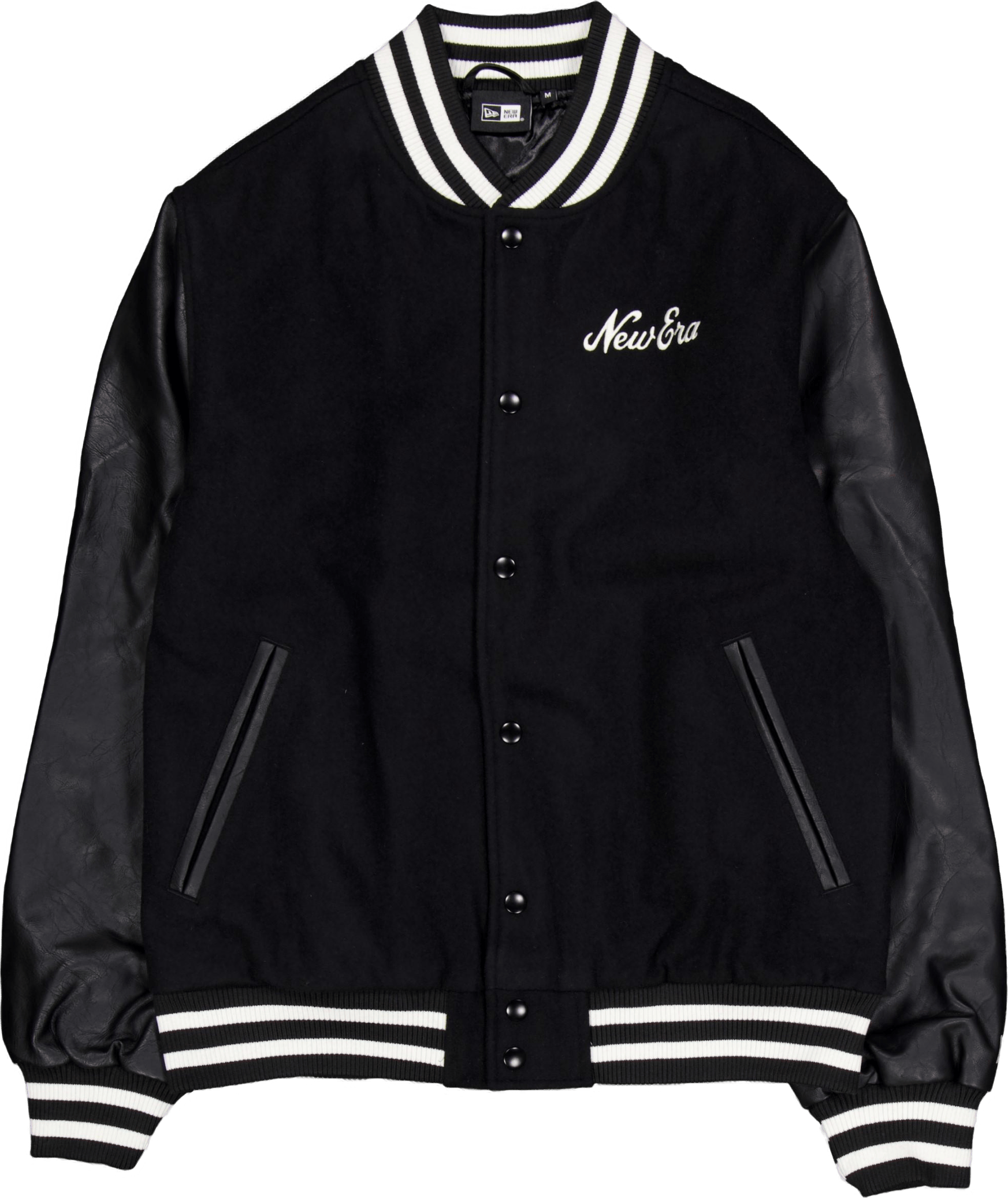 Ne Varsity Jacket Newera Blkwhi