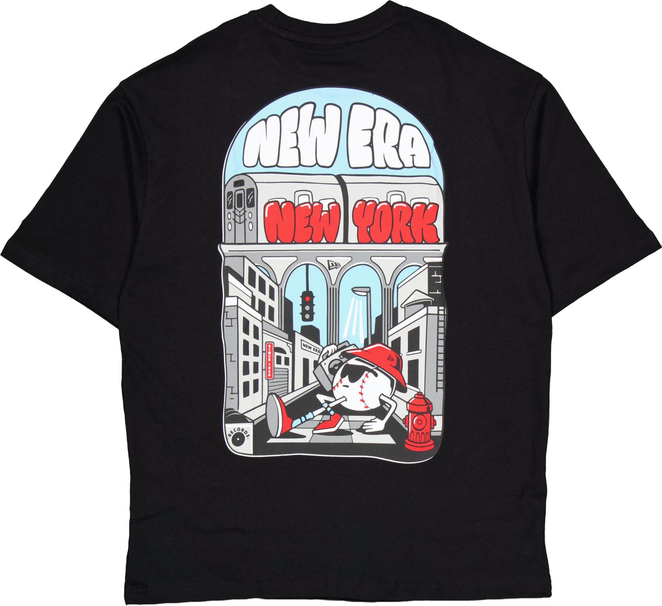 Ne City Graphic Os Tee Newera Blkwhi - Bild 2