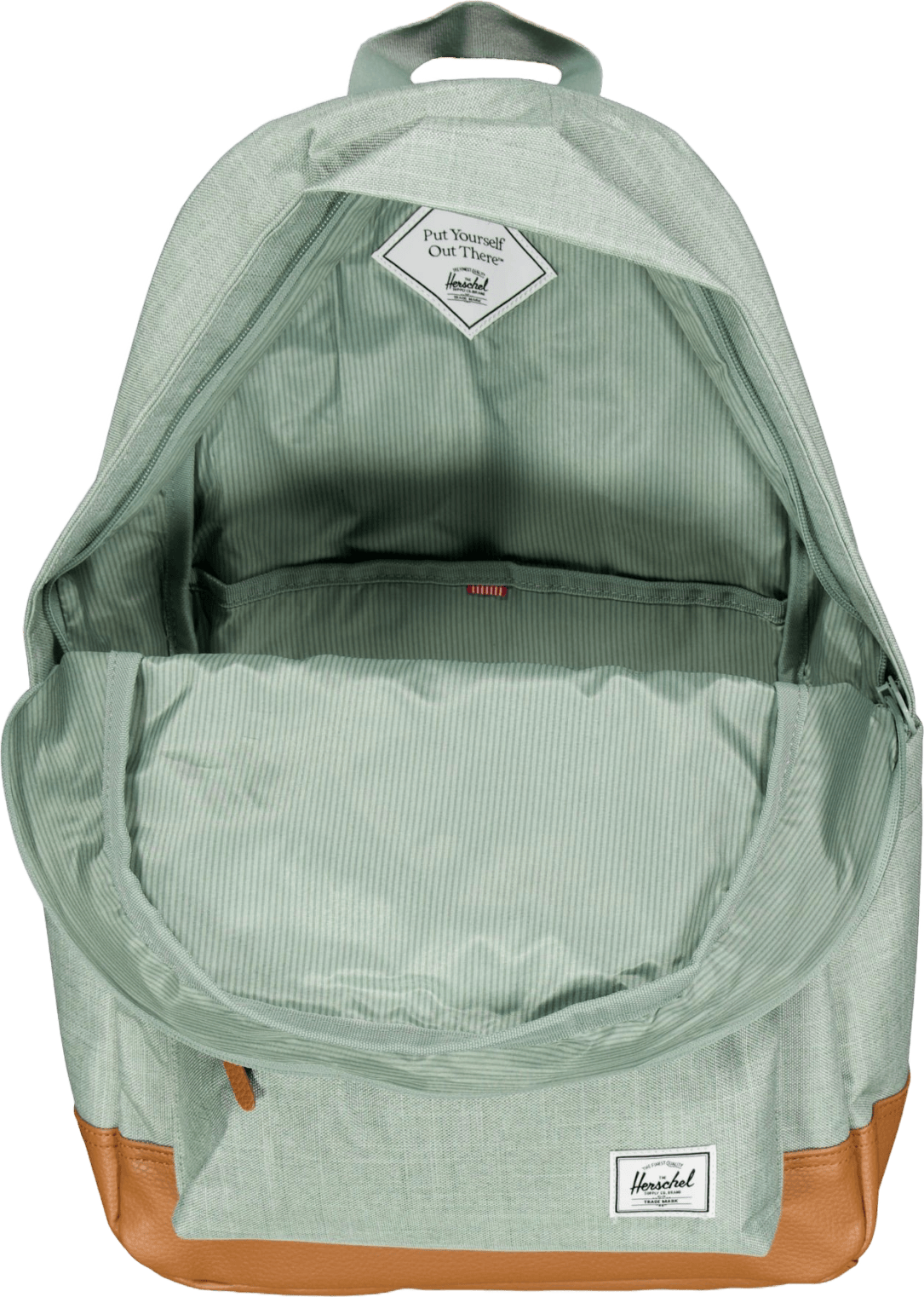Herschel Heritage Backpack Iceberg Green Crosshatch/natur - Bild 4