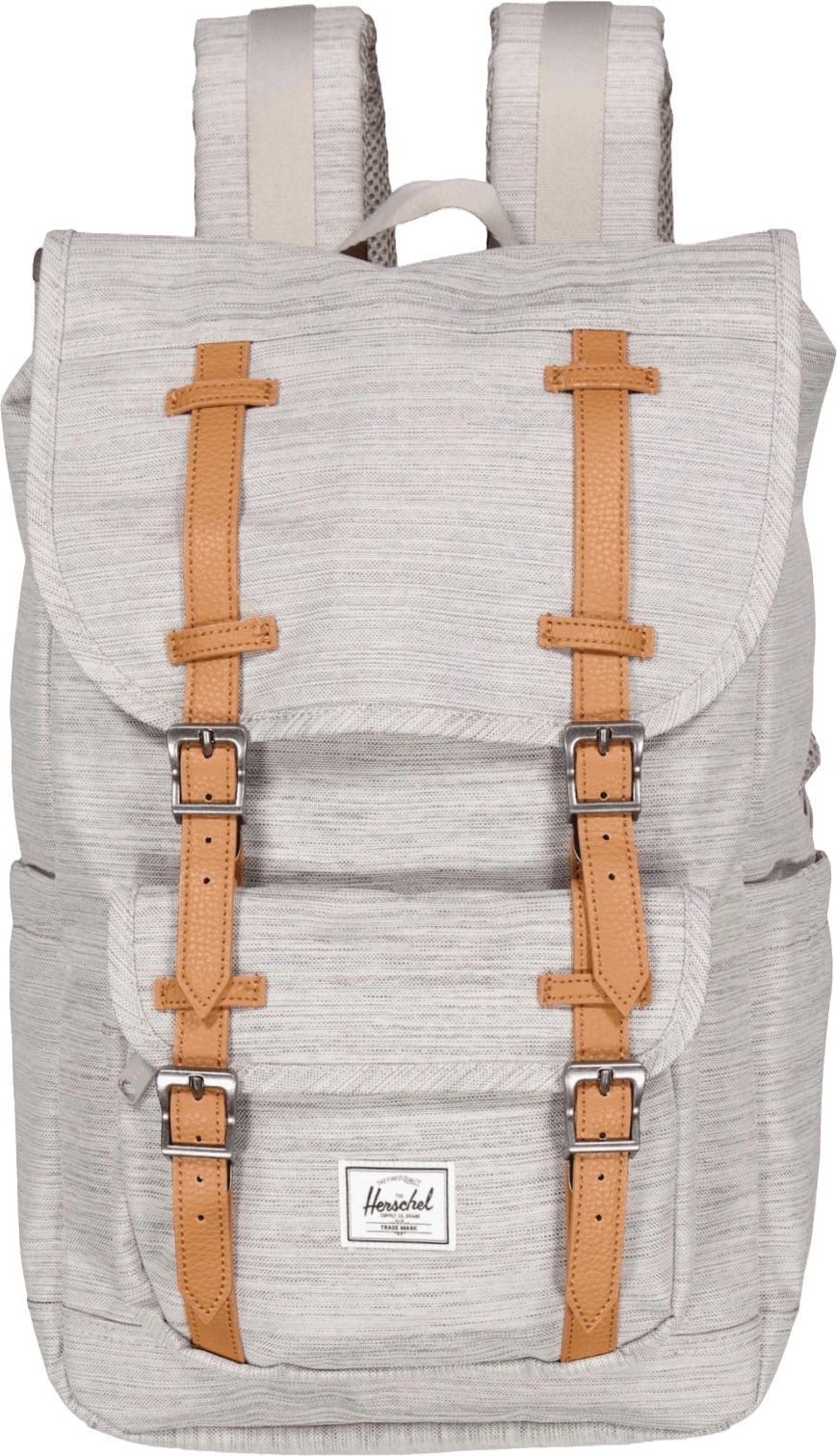 Herschel Little America Mid Ba Light Grey Crosshatch