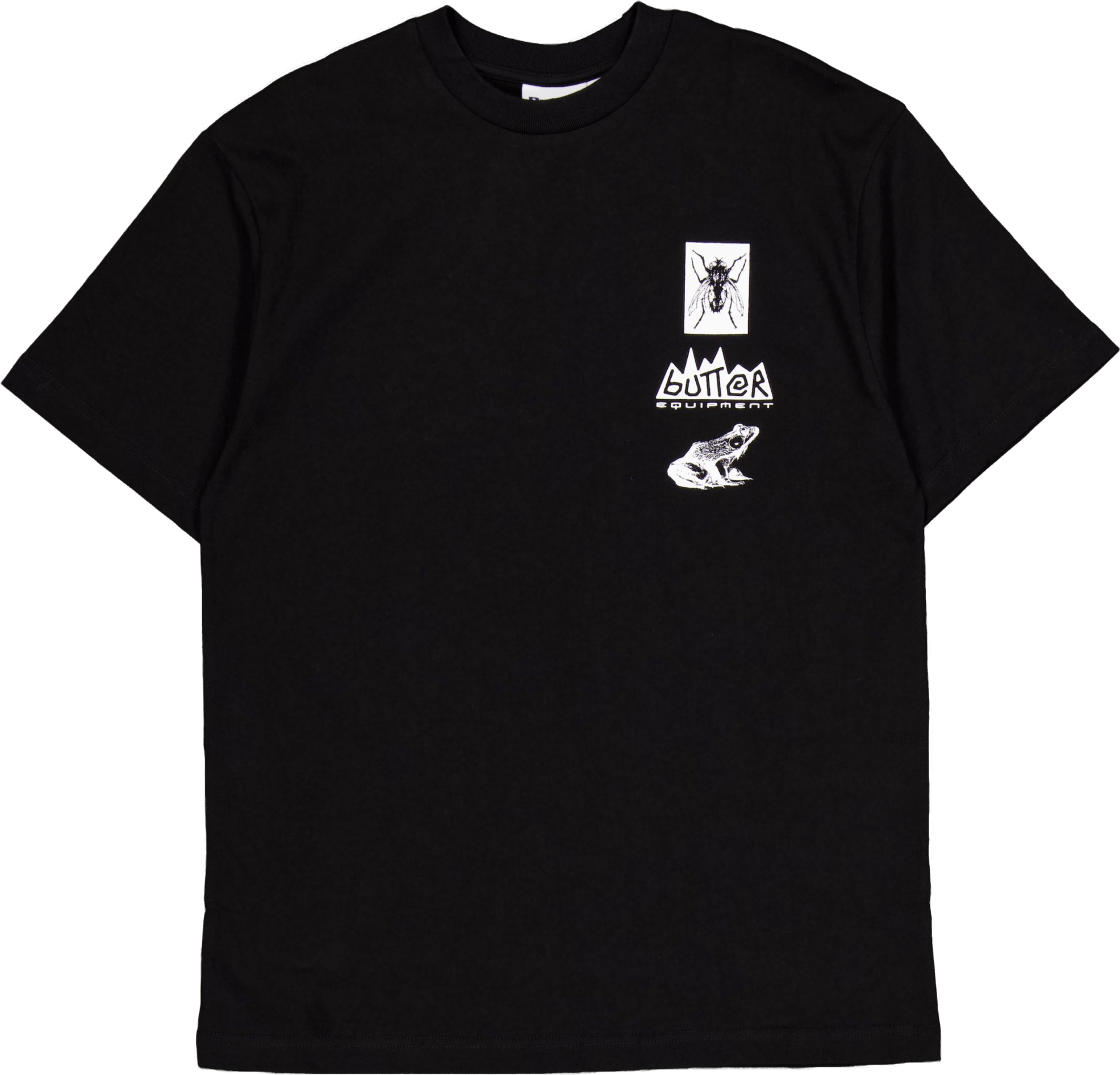 Nature Study Tee Black, Male, Kleding, Tops, Zwart, M