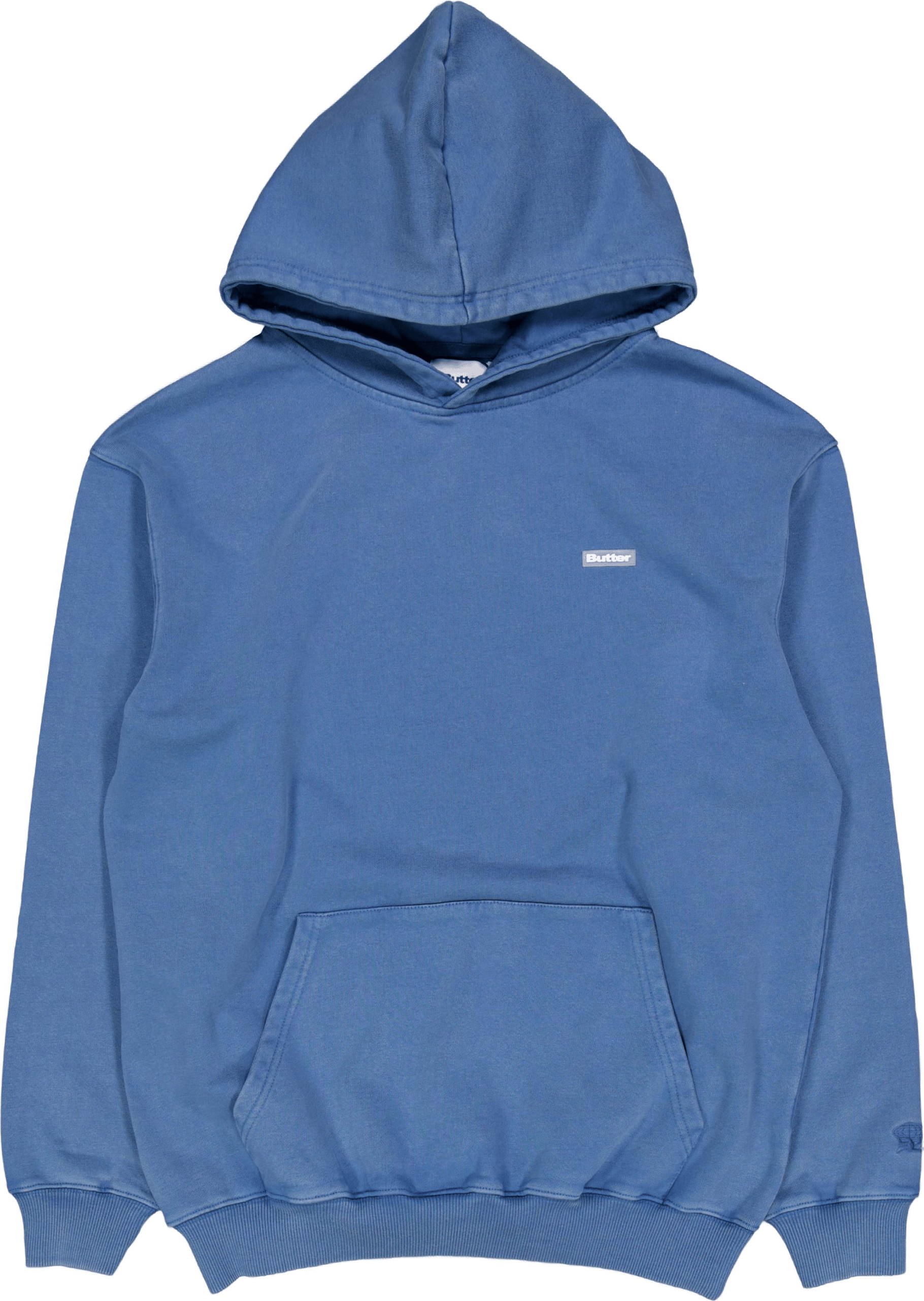 Basic Pullover Hood Washed Navy