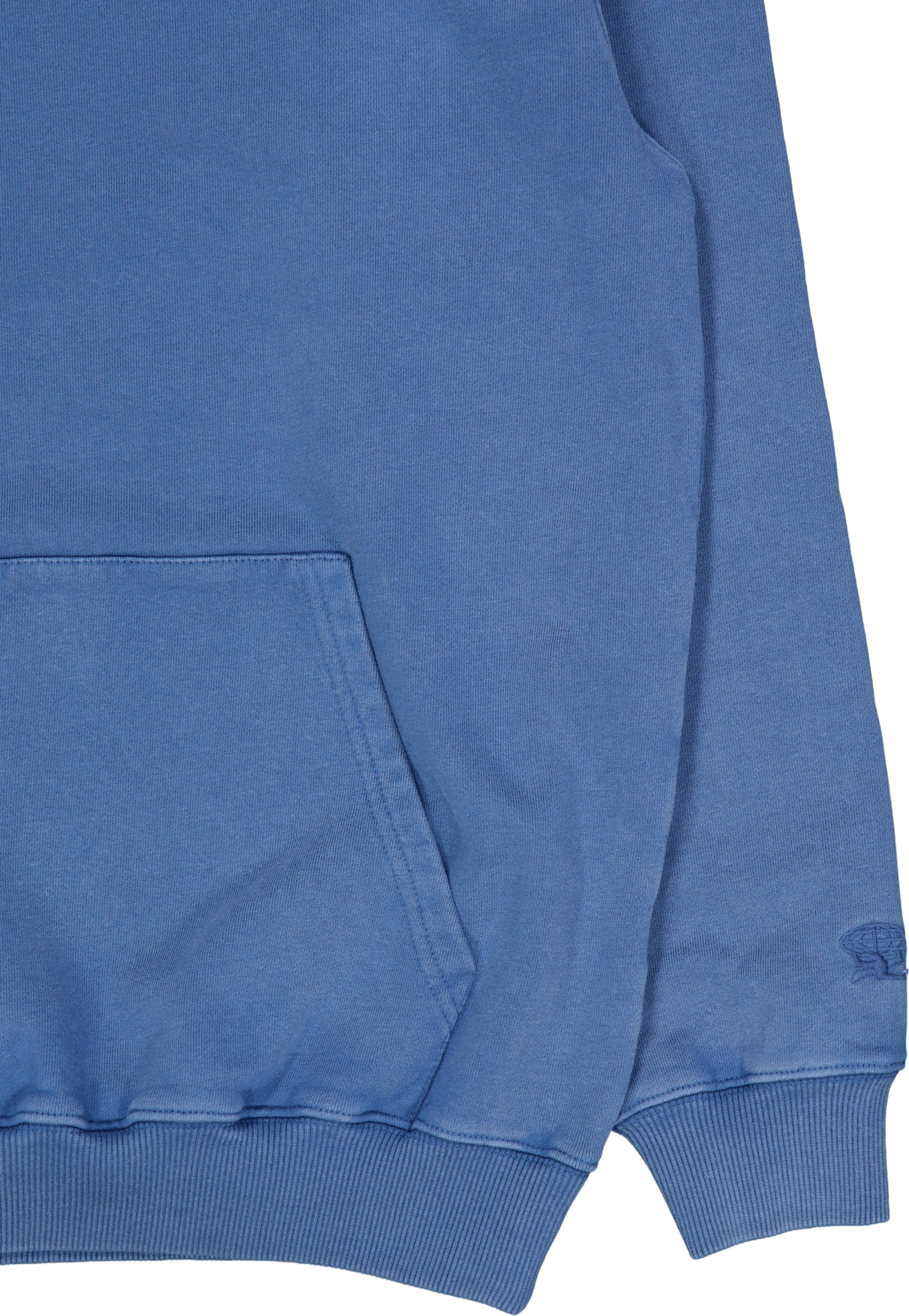 Basic Pullover Hood Washed Navy - Bild 4