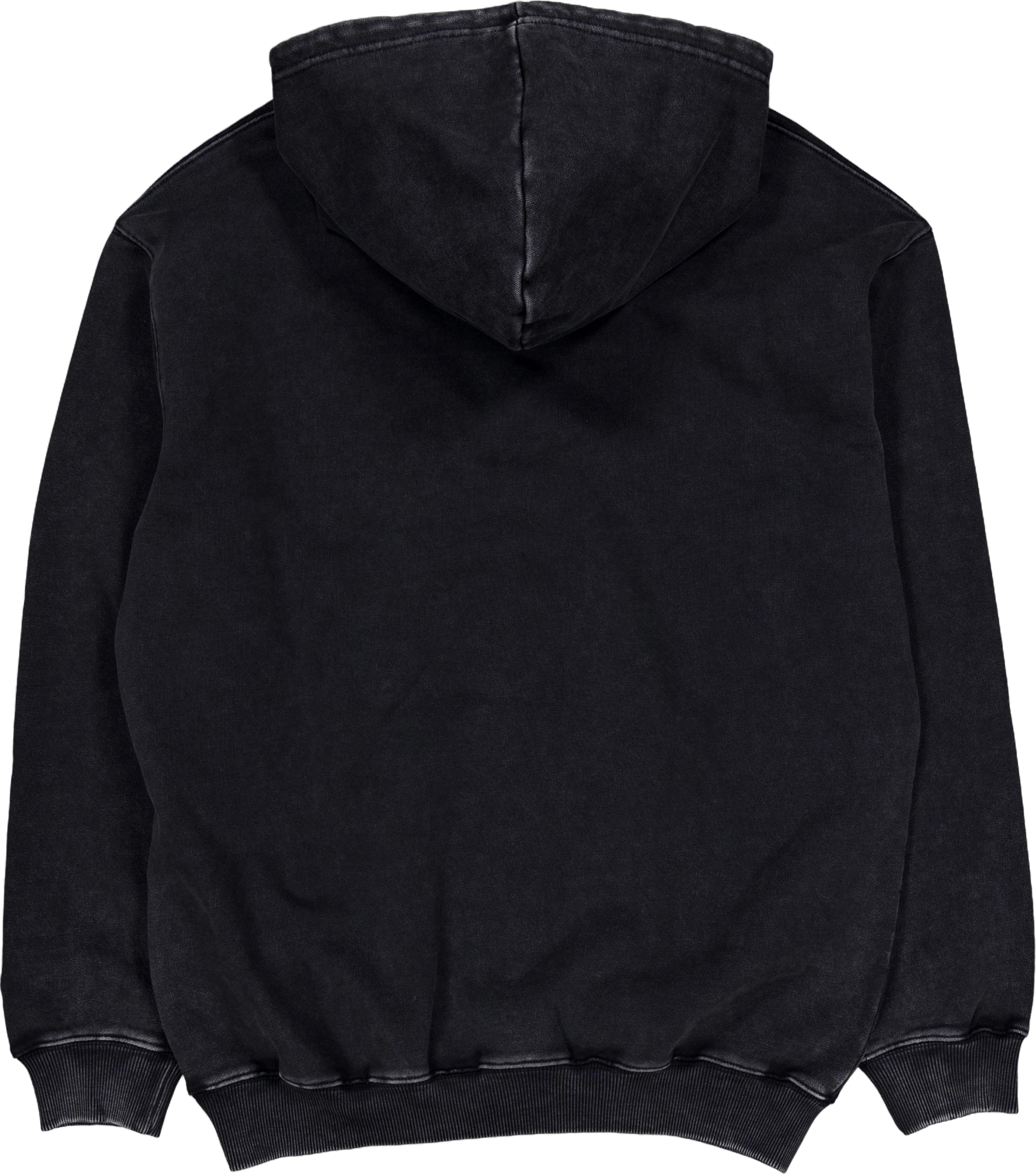 Basic Pullover Hood Washed Black - Bild 2