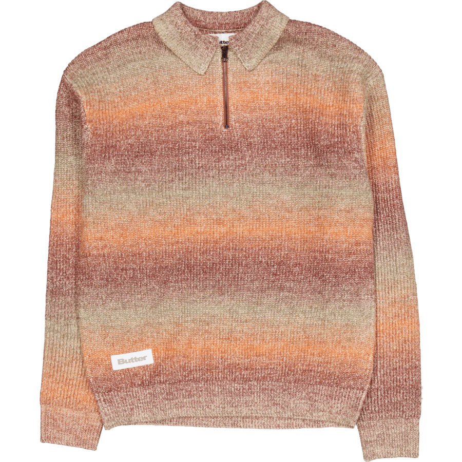 Beams 1/4 Zip Knit Polo Port