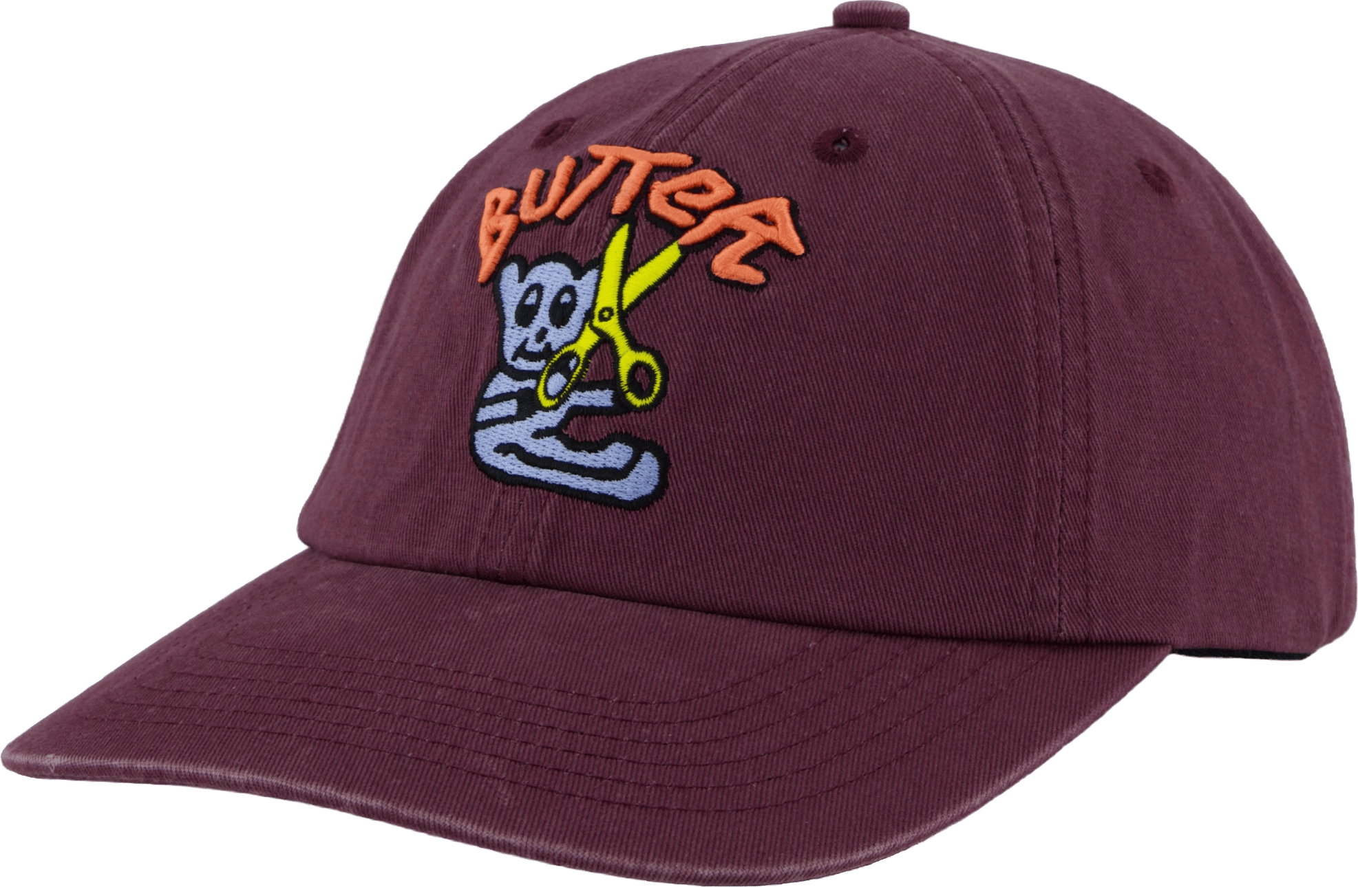 Bear 6 Panel Cap Wine