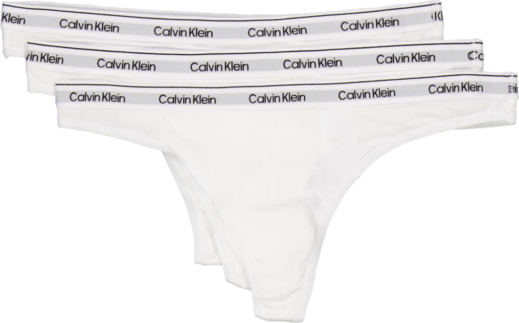 Thong 3pk White, Female, Tøj, Undertøj, Hvid, XS