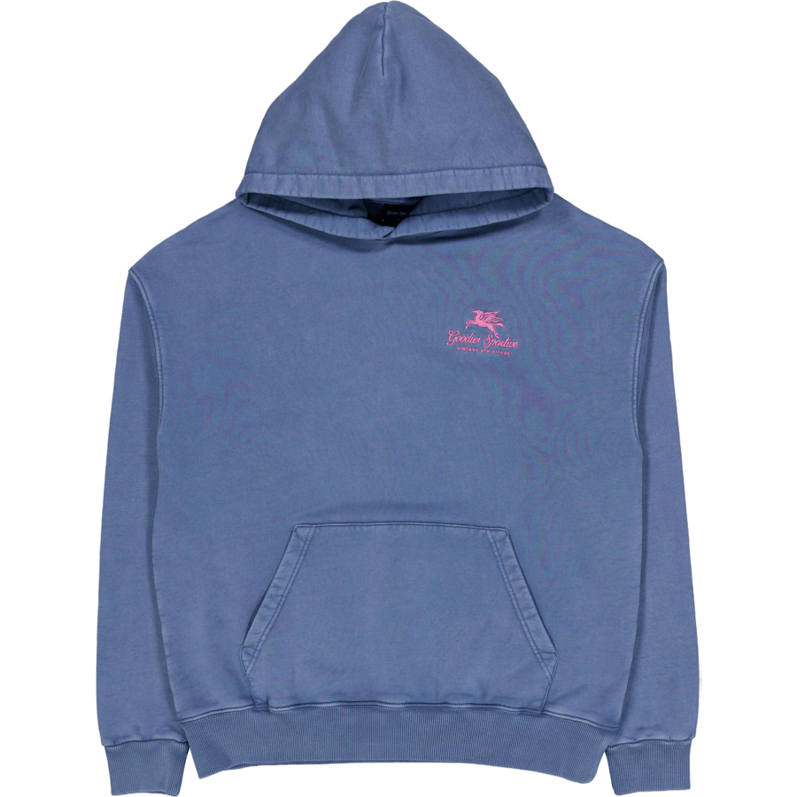 550g Washed Premium Hoodie Blue/pink