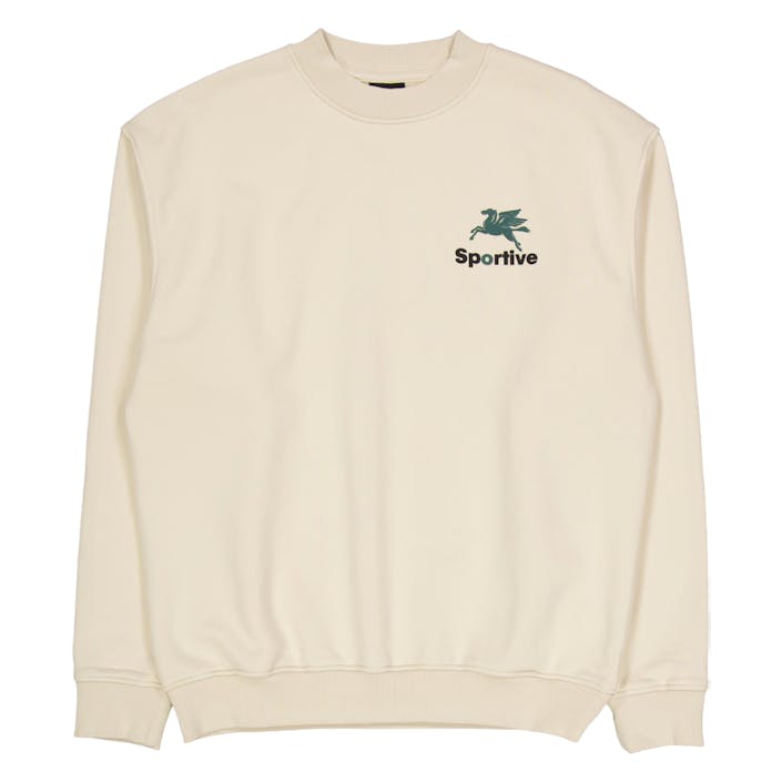 550gms Premium Hummus Crewneck Ecru, Male, Vêtements, sweats à capuche et pulls molletonnés, Blanc, L