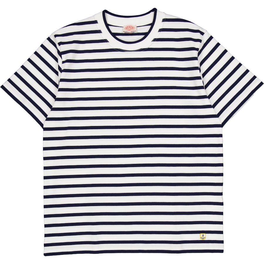 T-shirt Héritage Milk/marine Deep