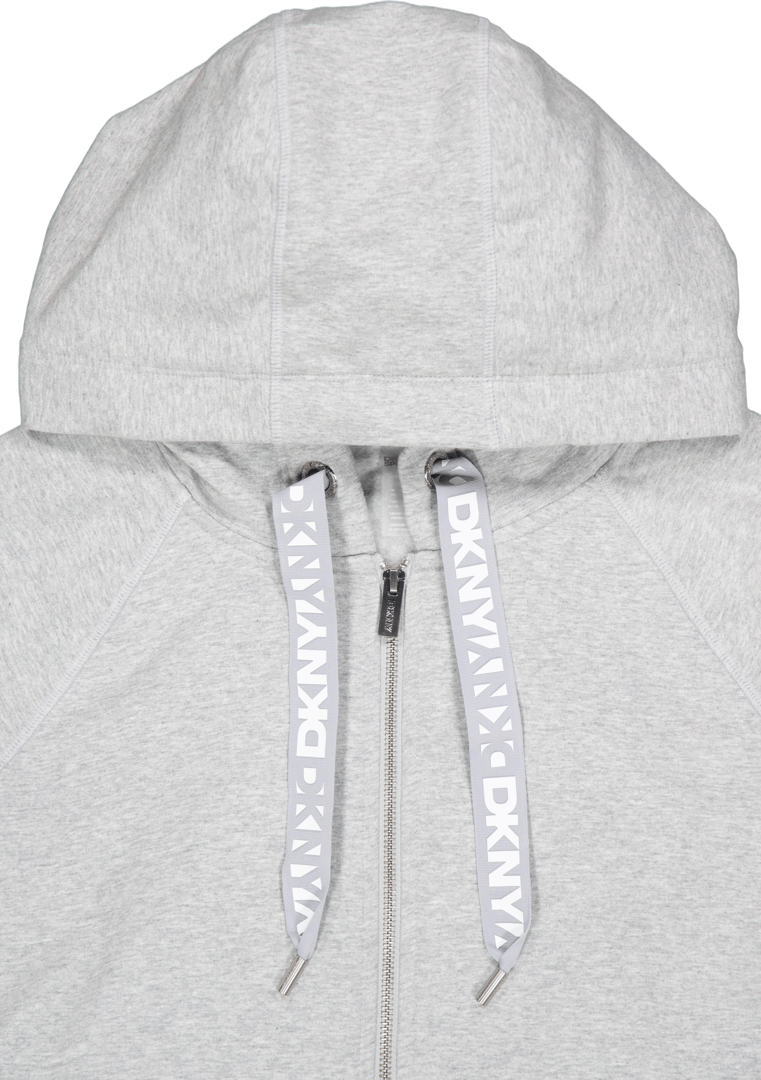 Two Tone Logo Drawcord Zip Hoo Pearl Grey Heather - Bild 3