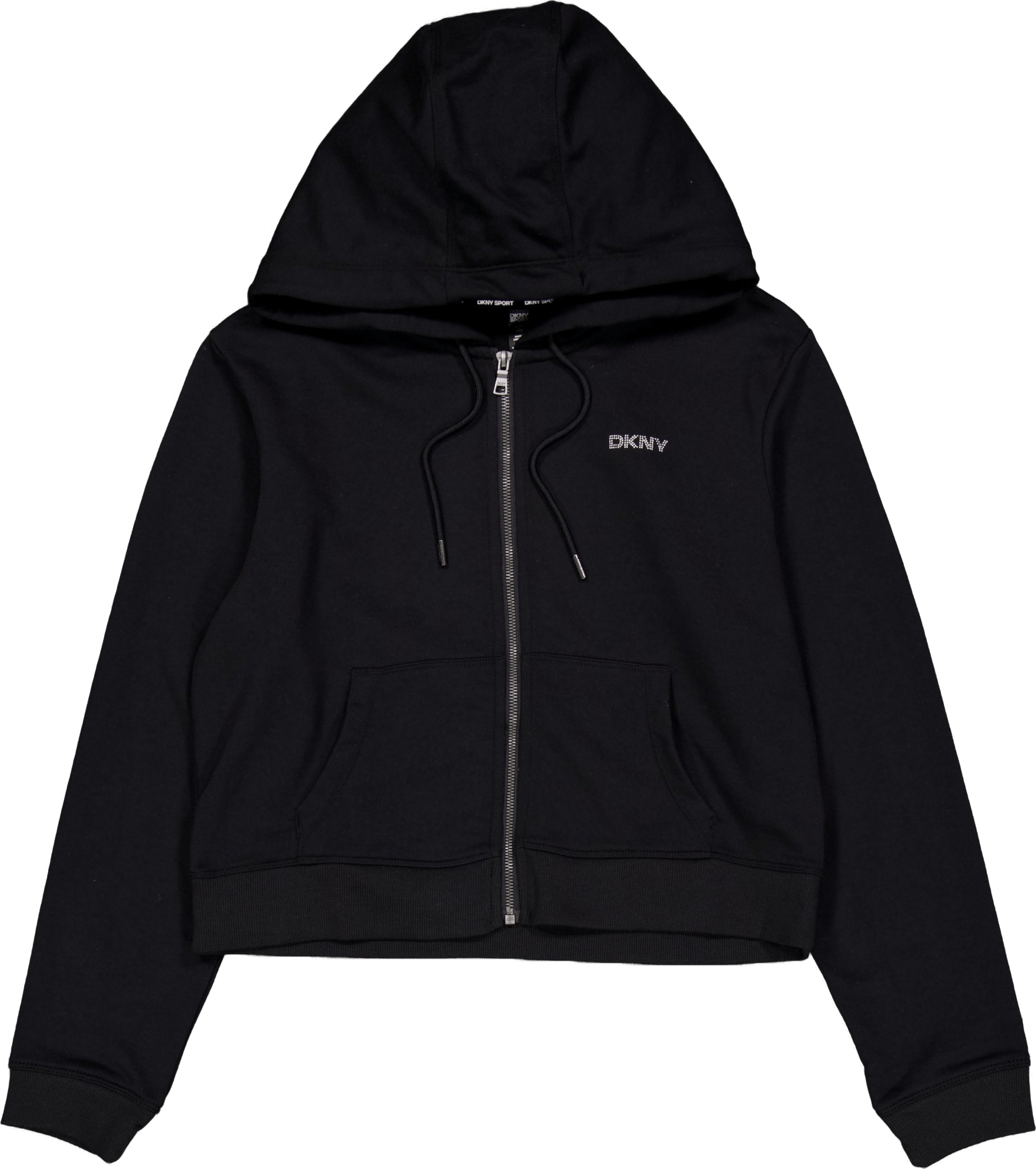 Mini Stud Lg F/zip H Black