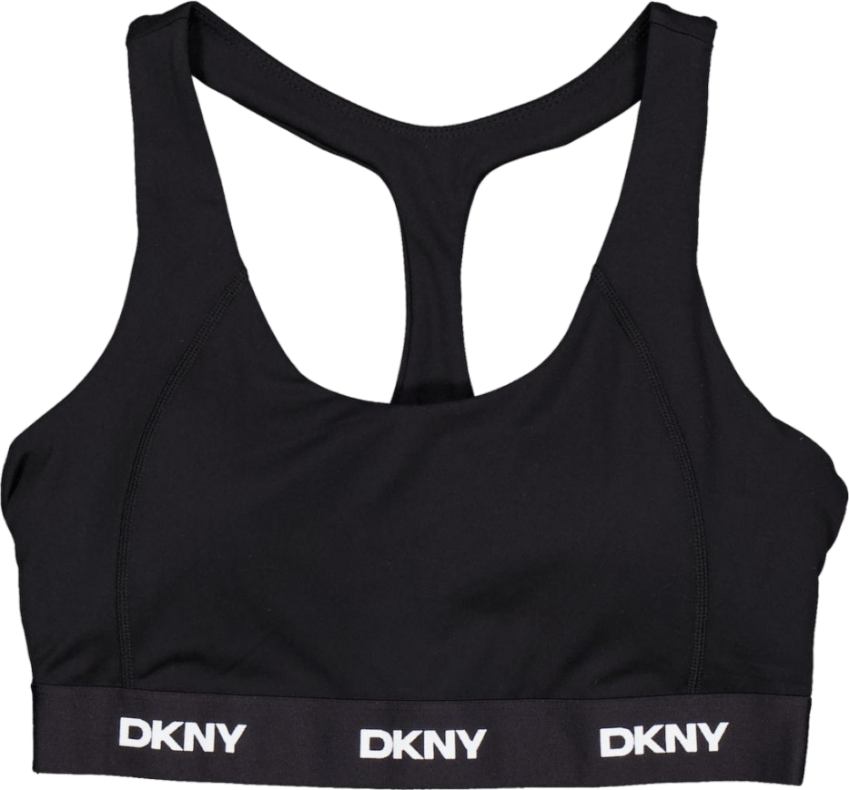 Logo Elastic Scoop Neck Racerb Black, Female, Odevy, Športová podprsenka, Čierna, XS