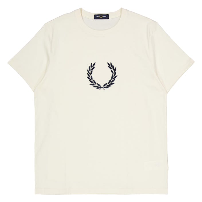 Textr Laurel Wreath Tee Ecru, Male, Odevy, Tops, Biely, XL