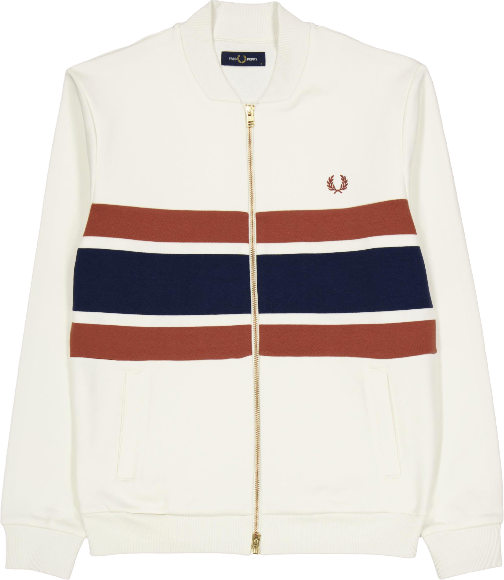 Panelled Zip Sweatshir Light Ecru